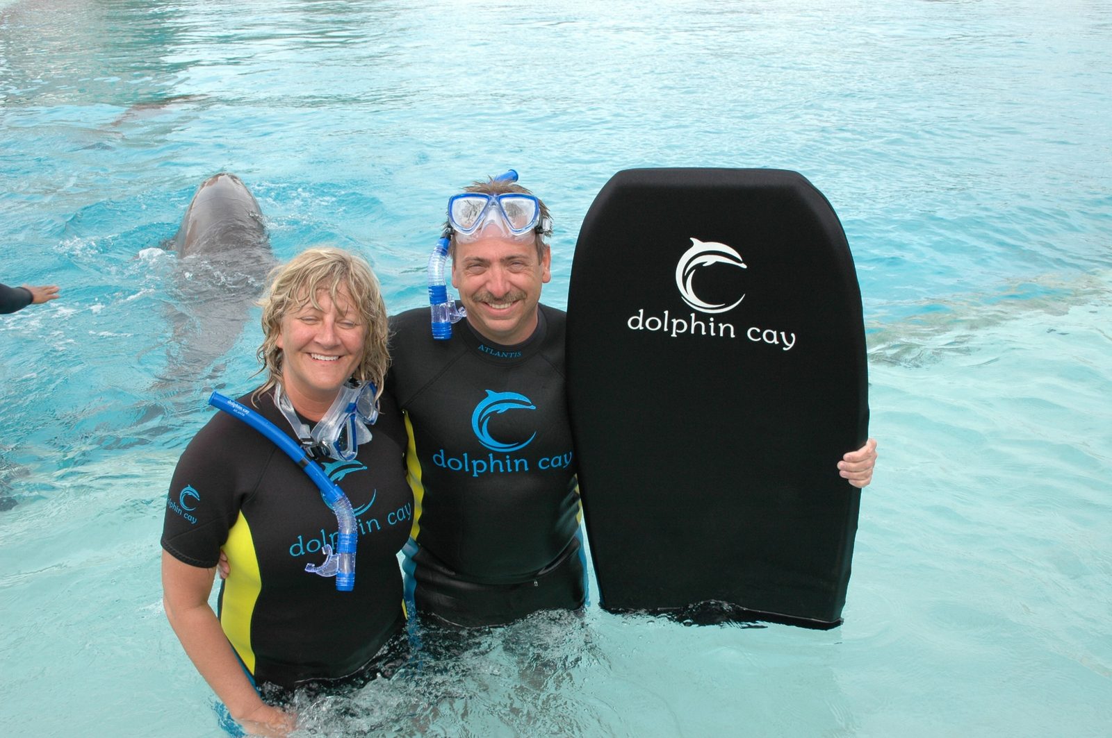 Our neighbors Lisa and Darrell at Dolphin Cay