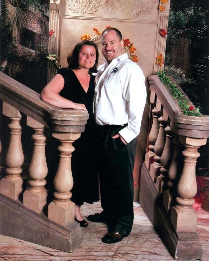 Kathy and Michael on elegant night aboard the Destiny