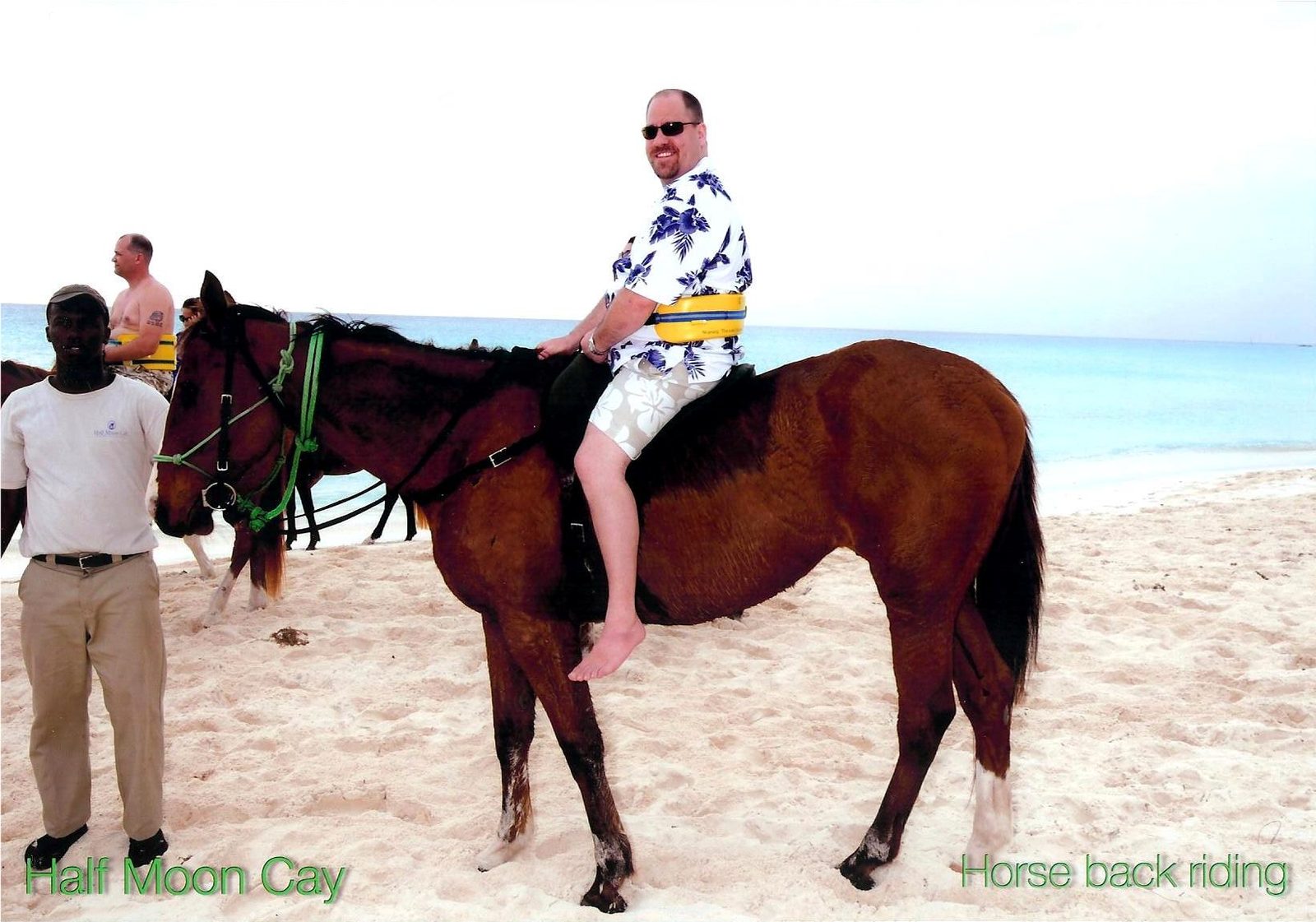 On horseback at Half Moon Cay