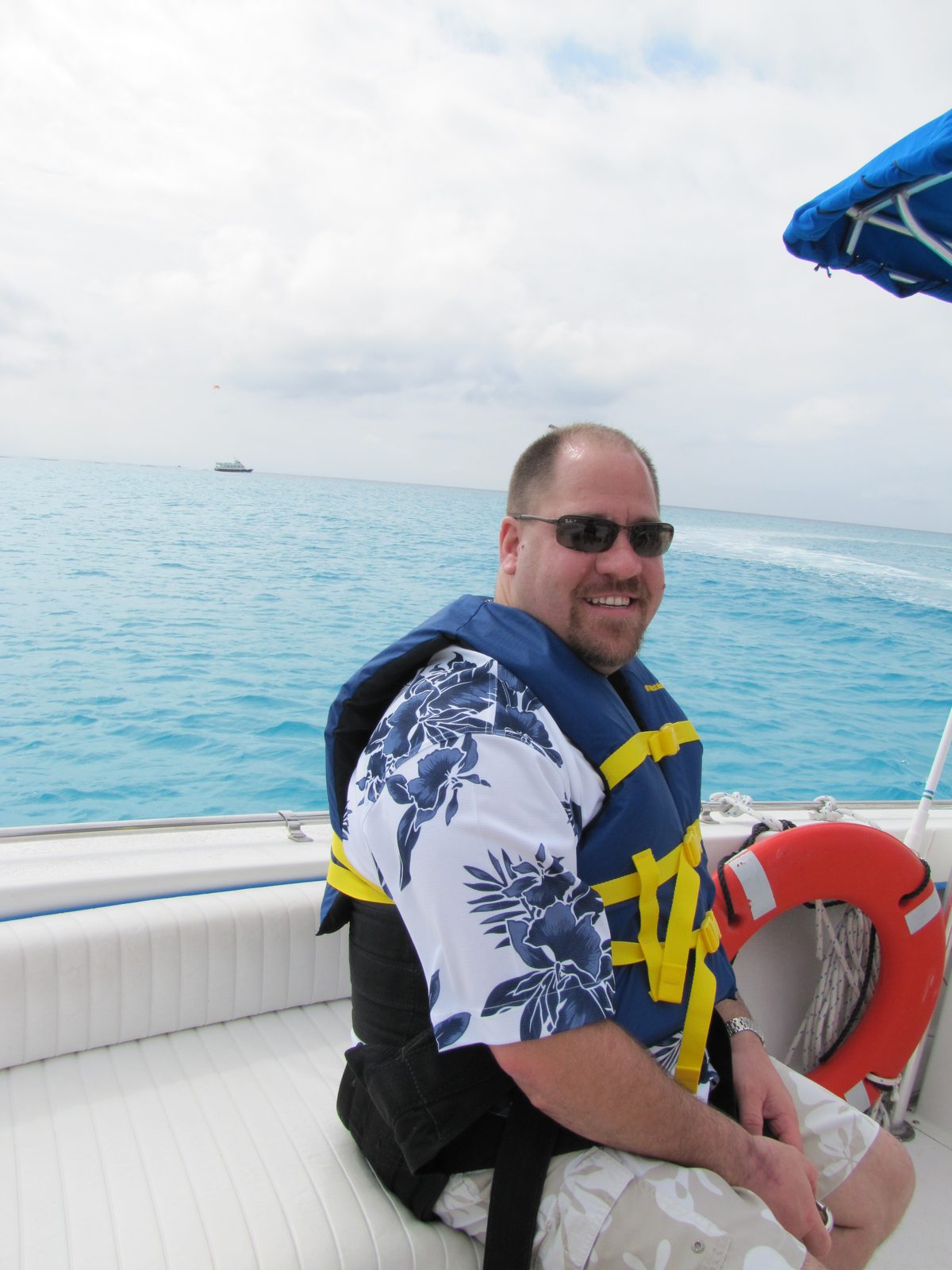 Getting suited up to parasail