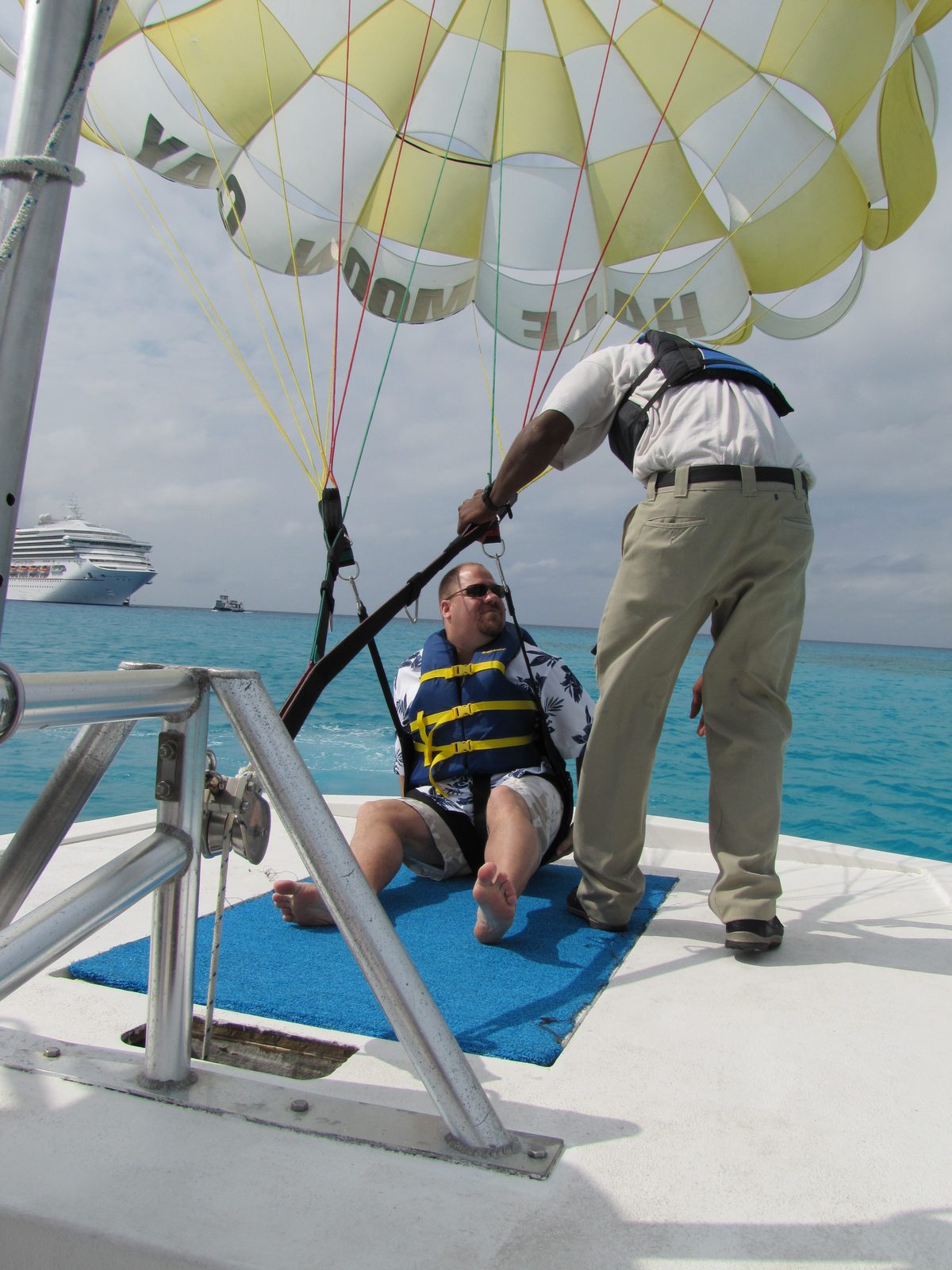 Harnessed and ready for the launch