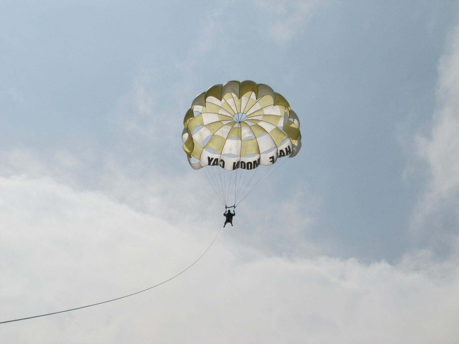 Michael at 650 feet over Half Moon Cay