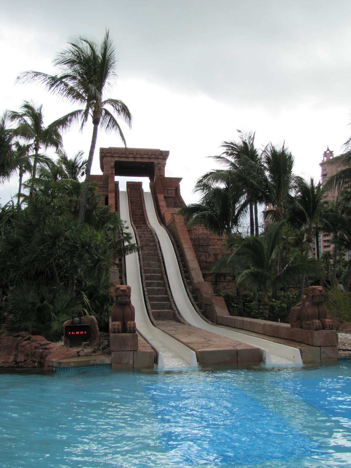 The resort's waterslide