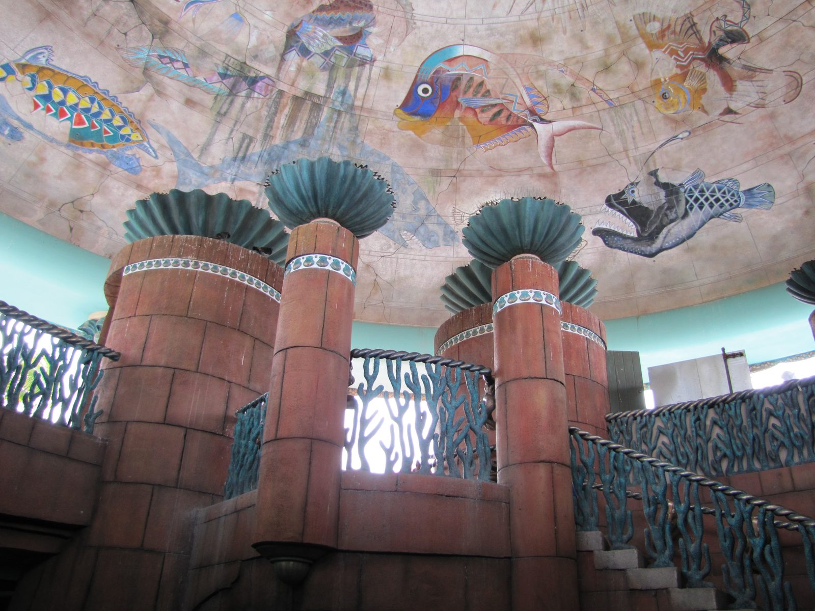 Inside the restaurant at Atlantis