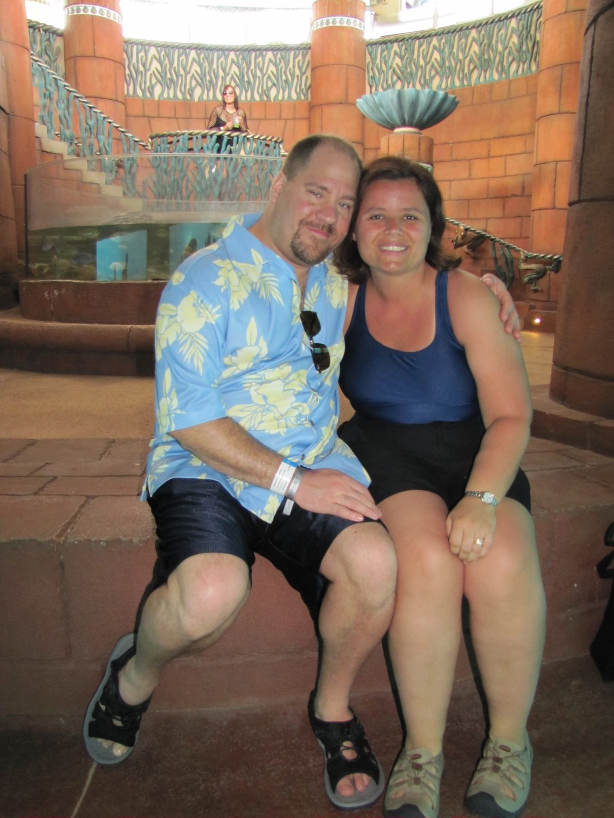 Kathy and me at the resort