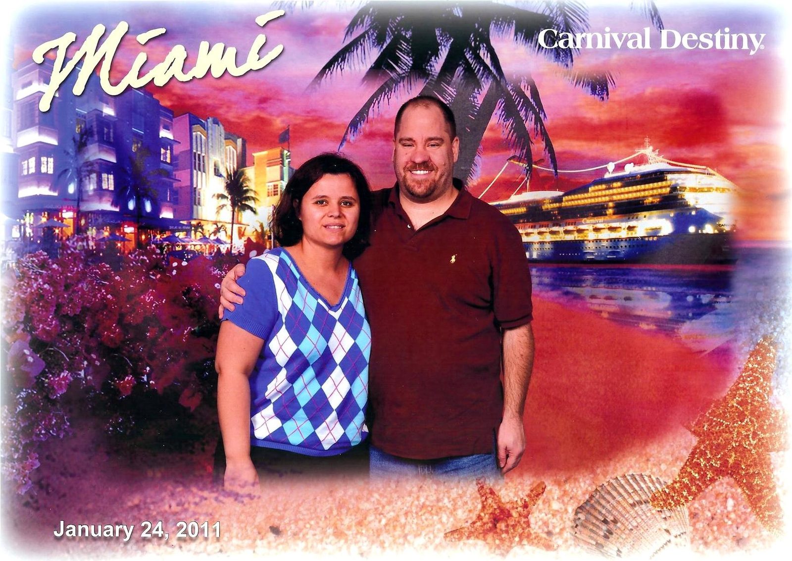 Kathy and me on embarkation day in Miami