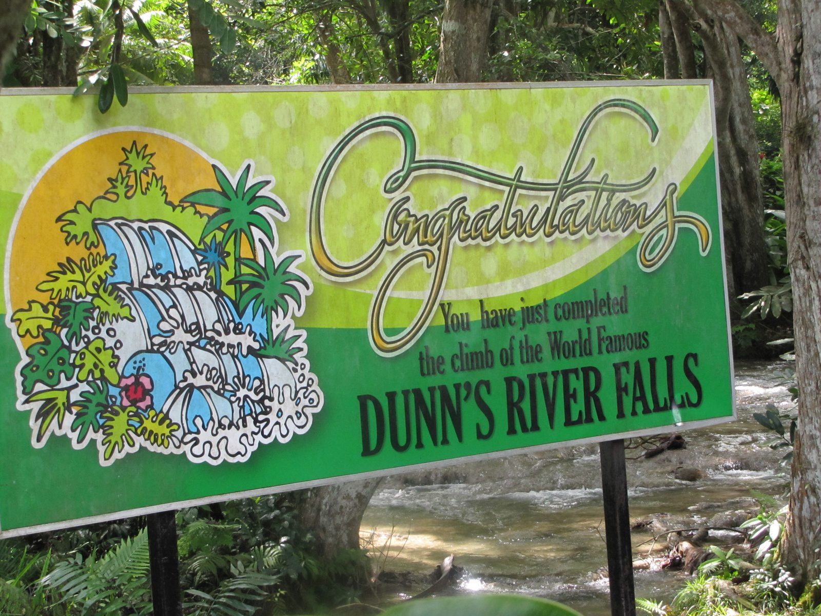 We finished the climb up Dunn's River Falls