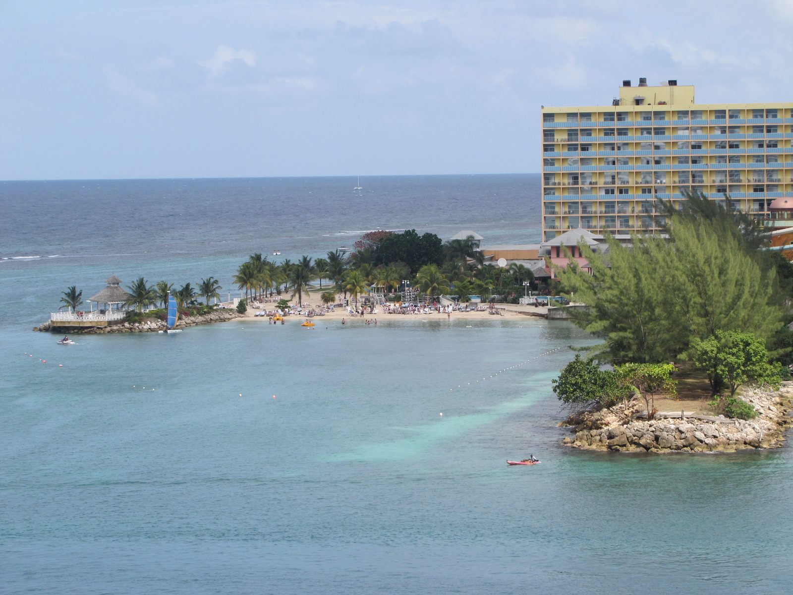 Looking out over Ocho Rios from the ship