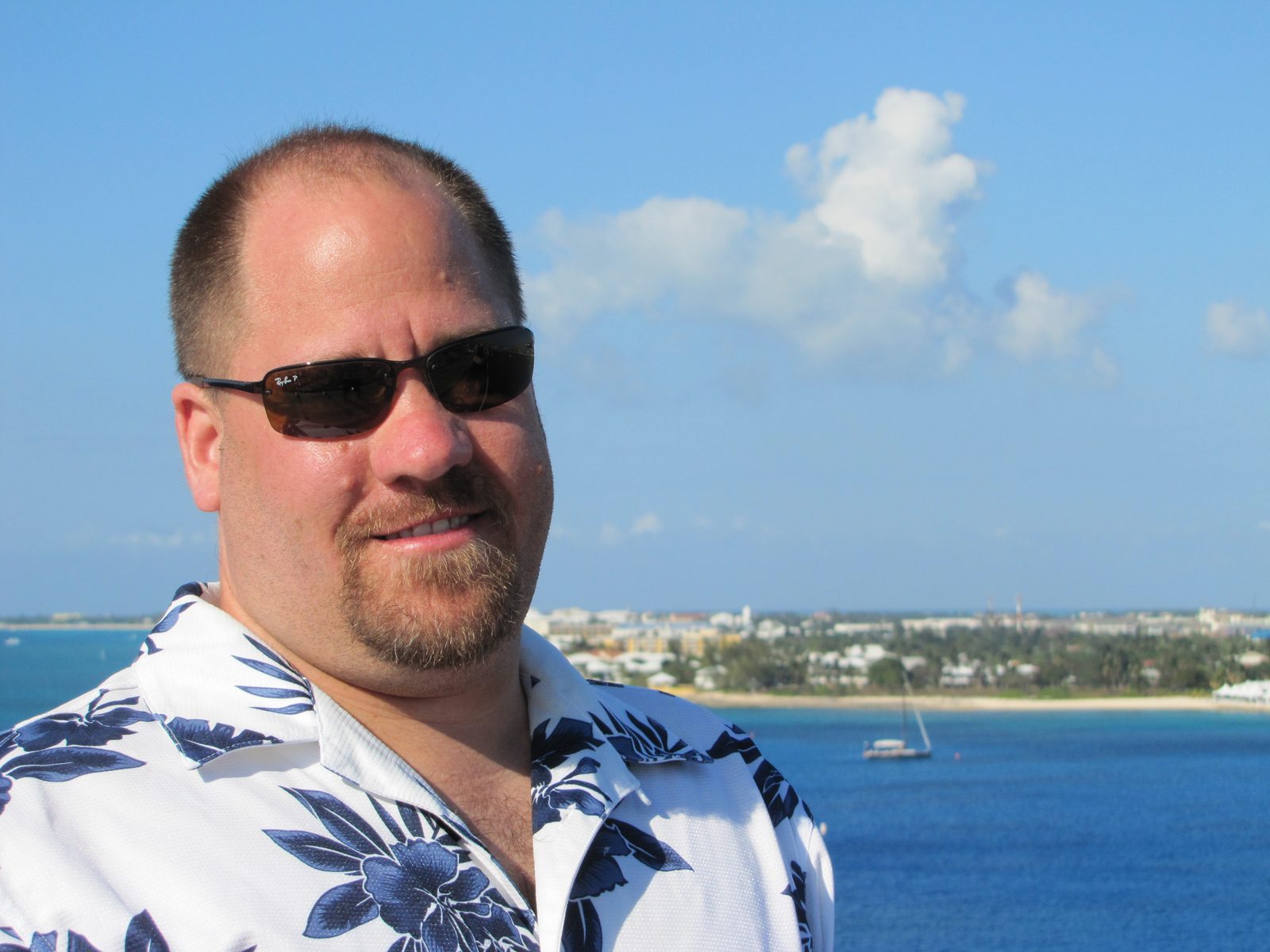 Me on deck as we sailed away
