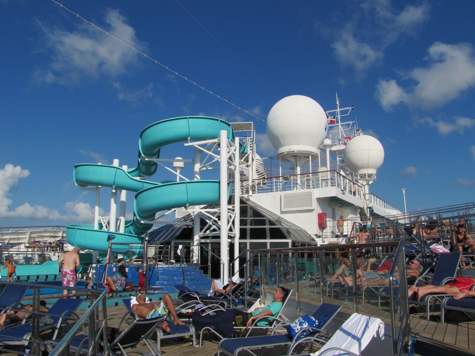 The water slide on the Destiny