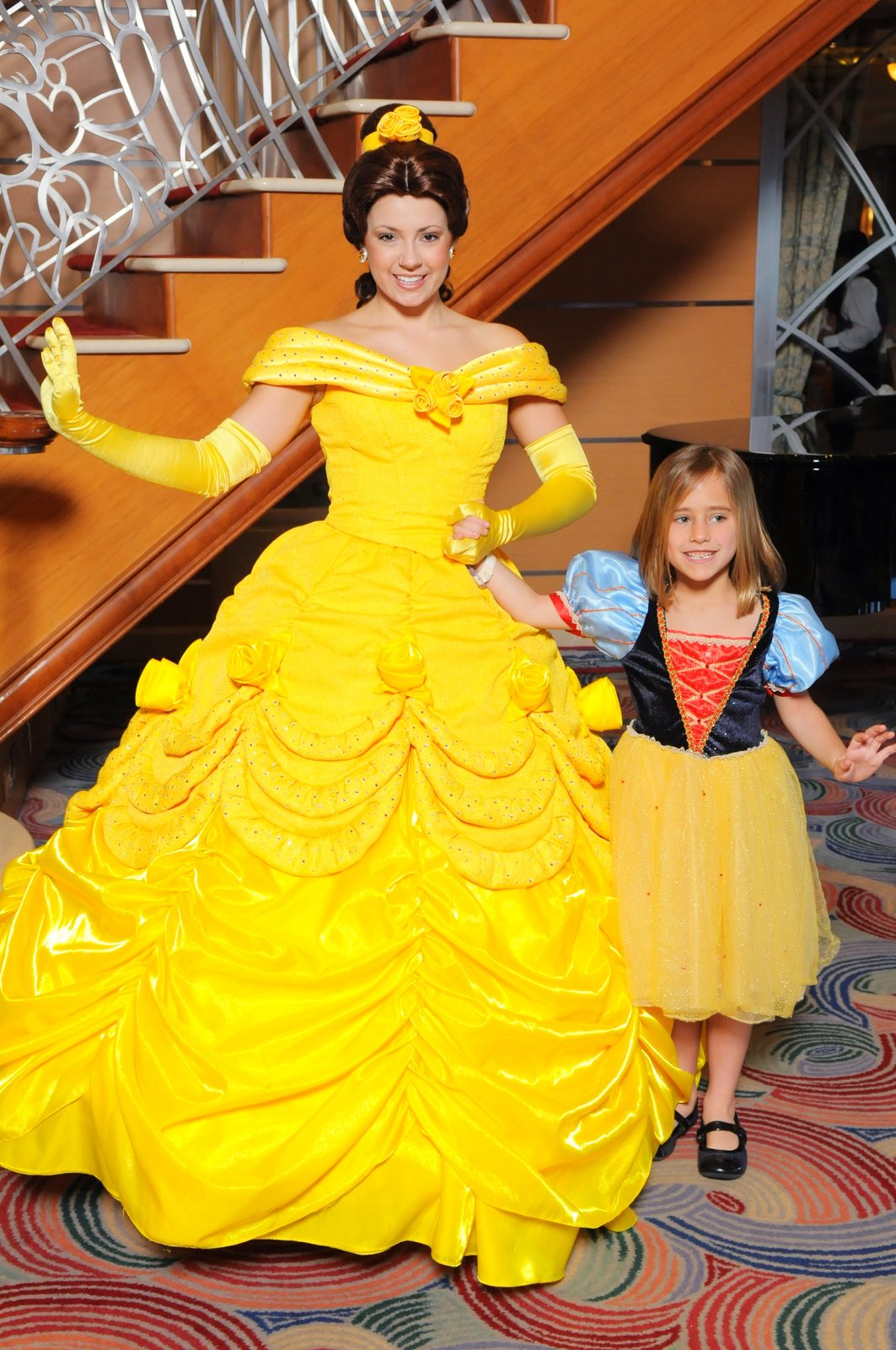 Belle and Lisa in the Lobby Atrium