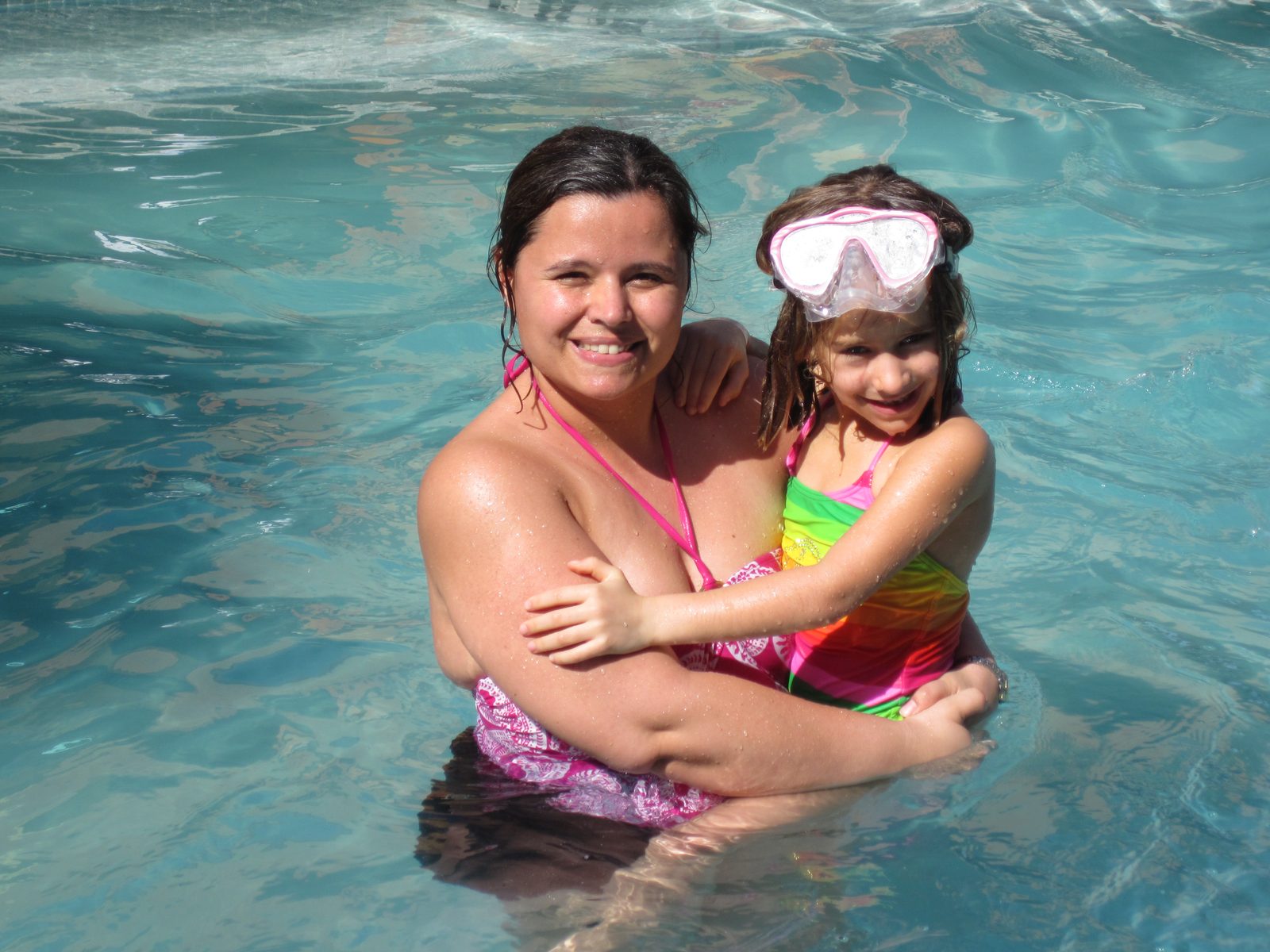 Kathy and Lisa in the pool at Margaritaville