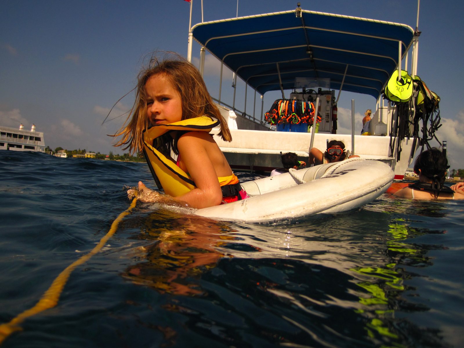 Lisa ready to snorkel in her life vest