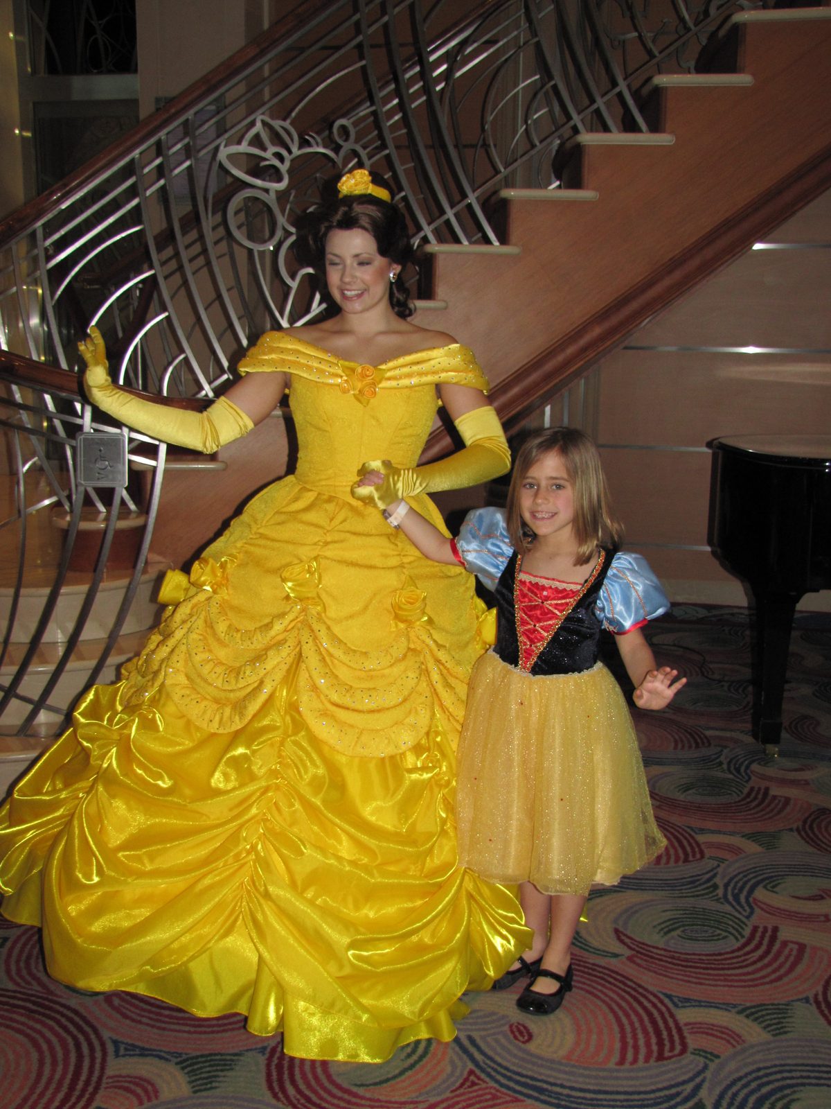Belle and Lisa in the Lobby Atrium