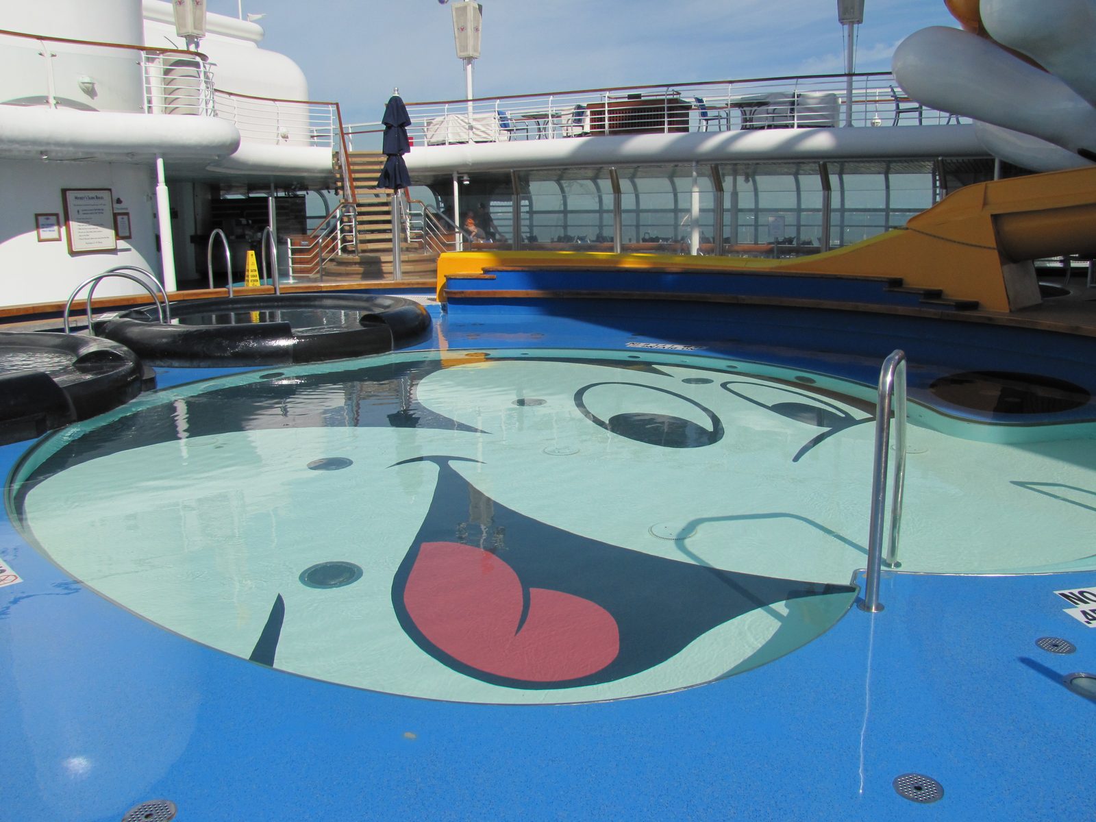 Mickey's Pool, which Lisa decided was for babies