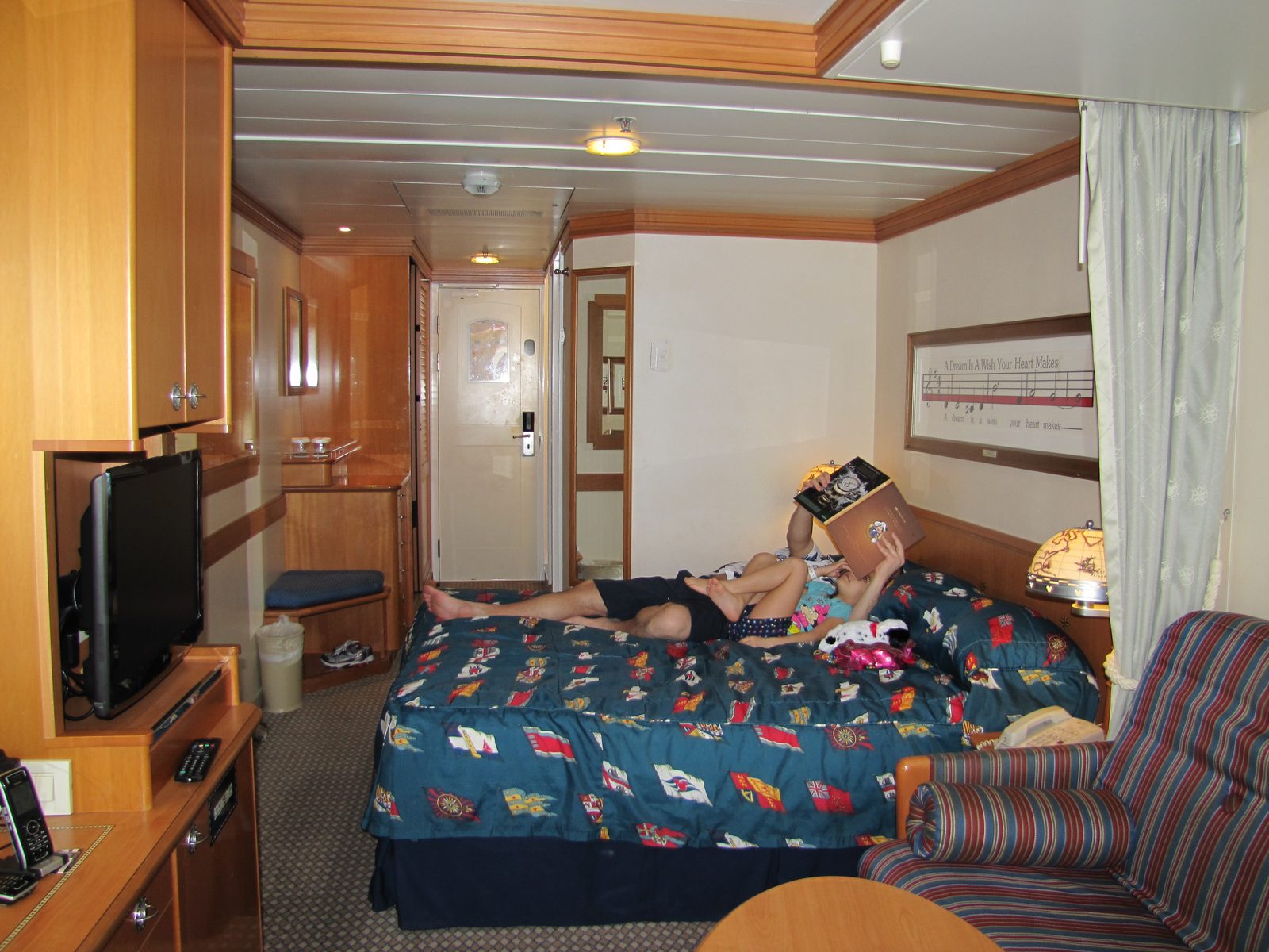 Our stateroom on the Disney Magic