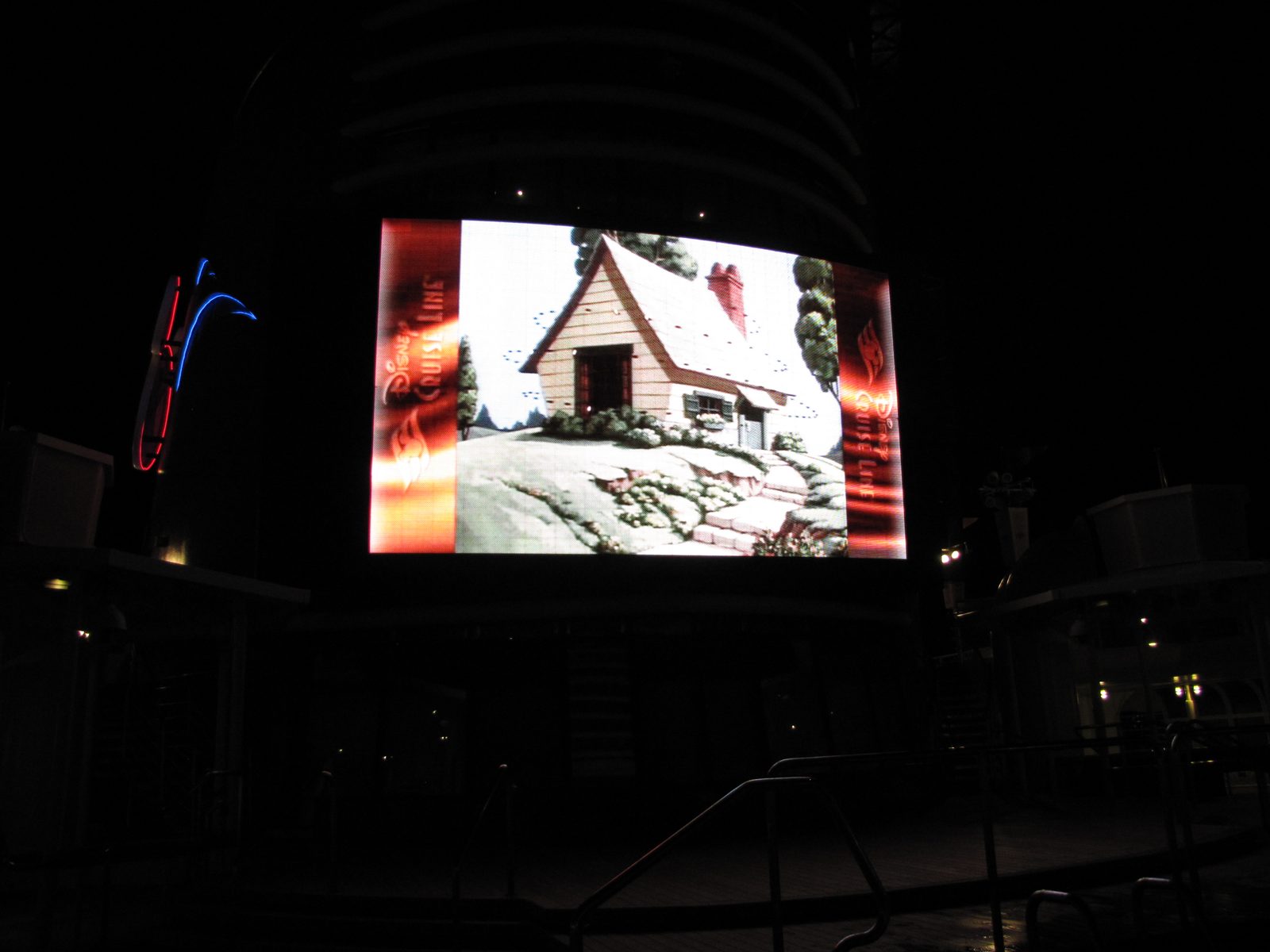 Movie night on the Funnel Vision screen
