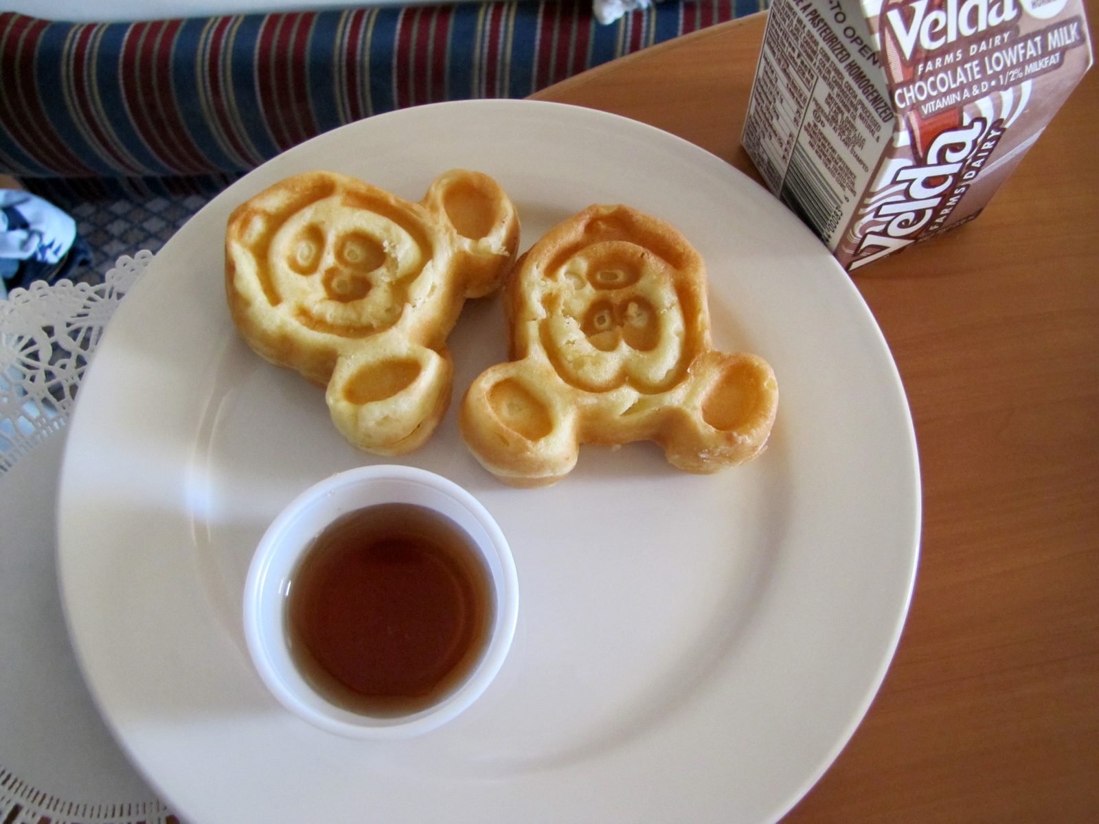 Mickey waffles for breakfast