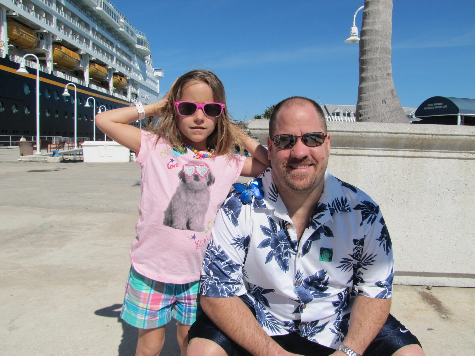 Lisa and Michael waiting for our tour guide in Key West