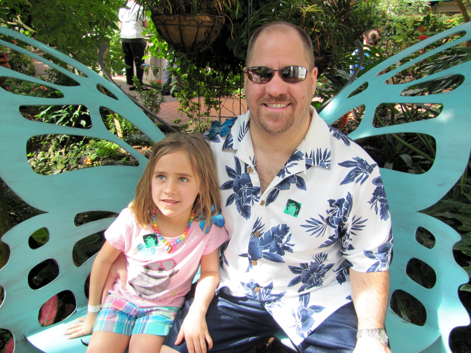 Lisa and me at the butterfly conservatory