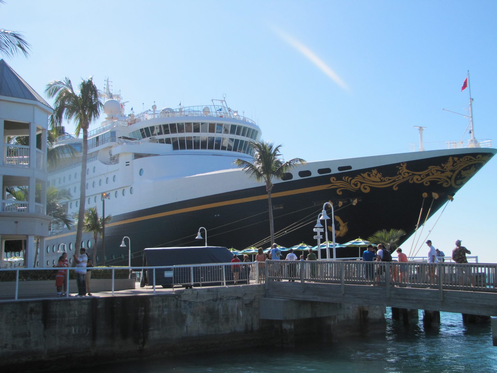 The Disney Magic docked at Key West