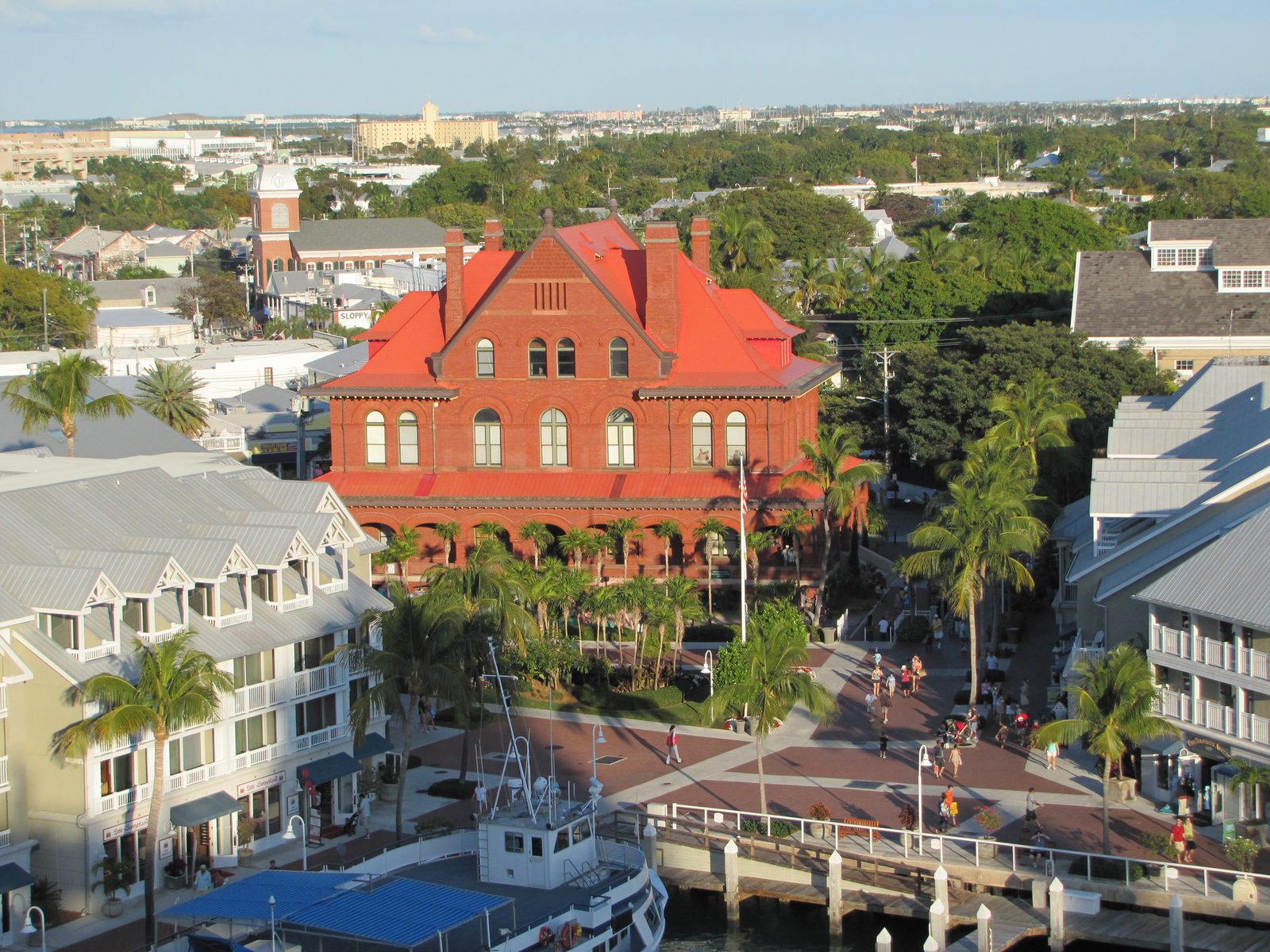 Key West and the Custom House from the ship