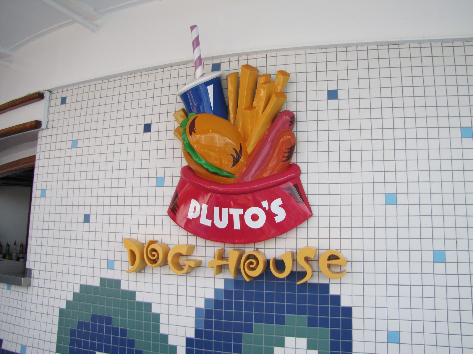 Pluto's Dog House, best burgers, dogs and fries on the ship