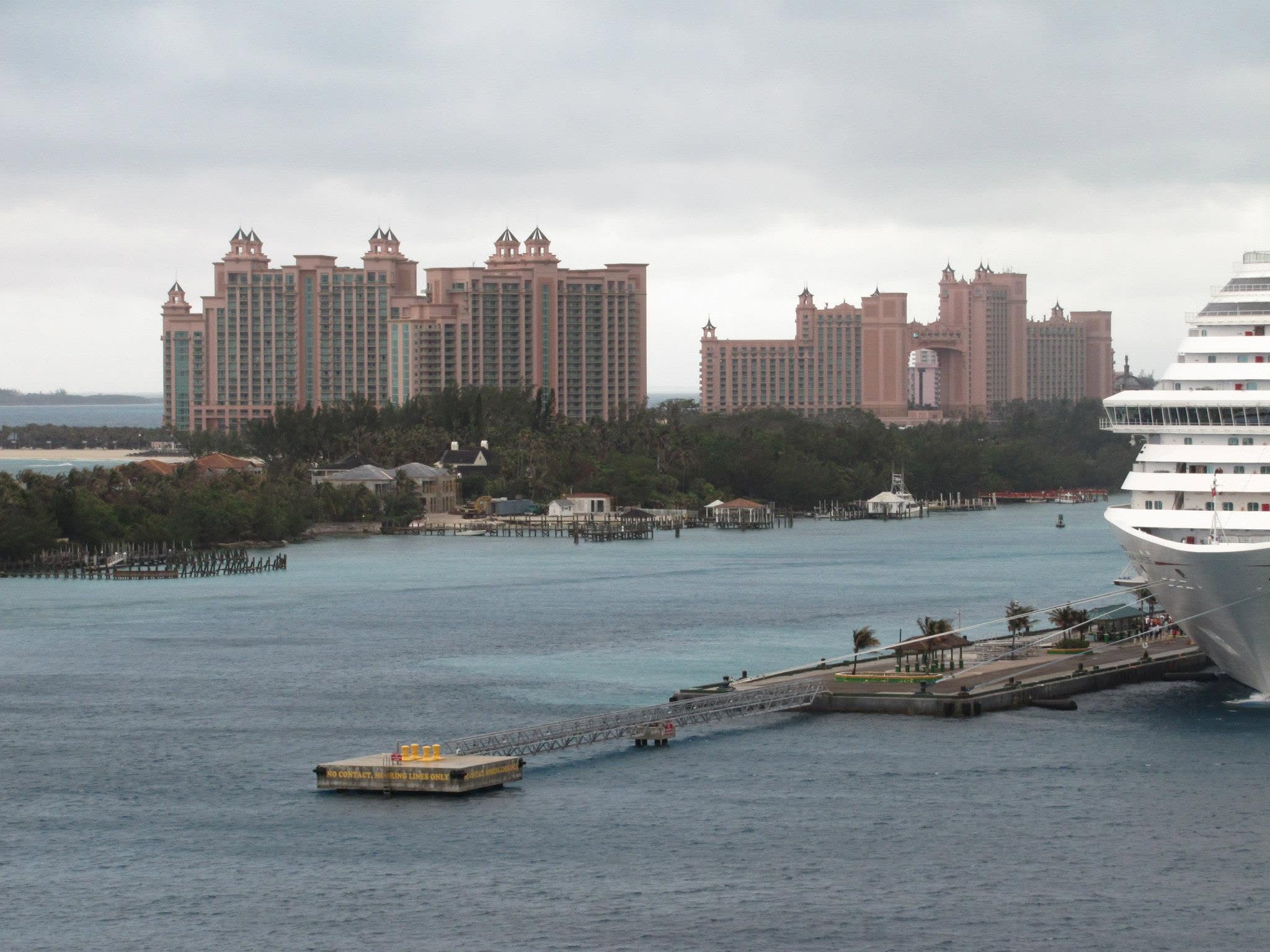 Atlantis from the ship in Nassau