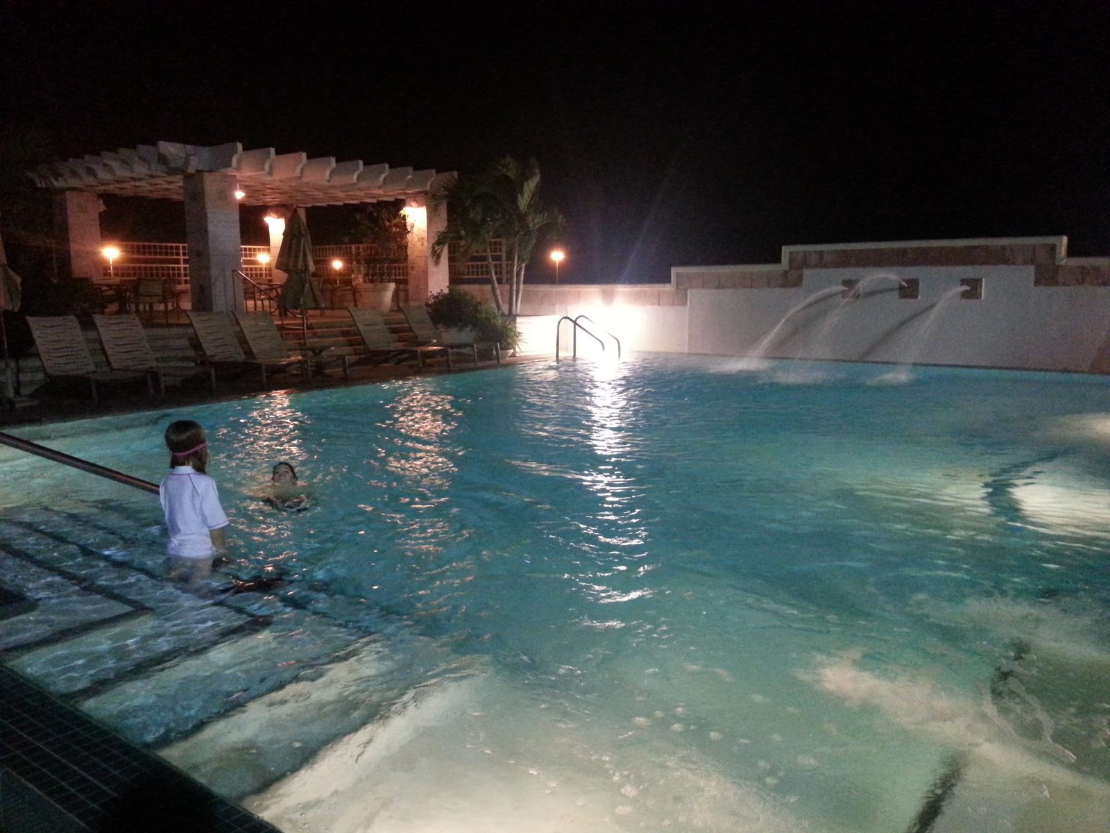 Rooftop pool at the Hyatt