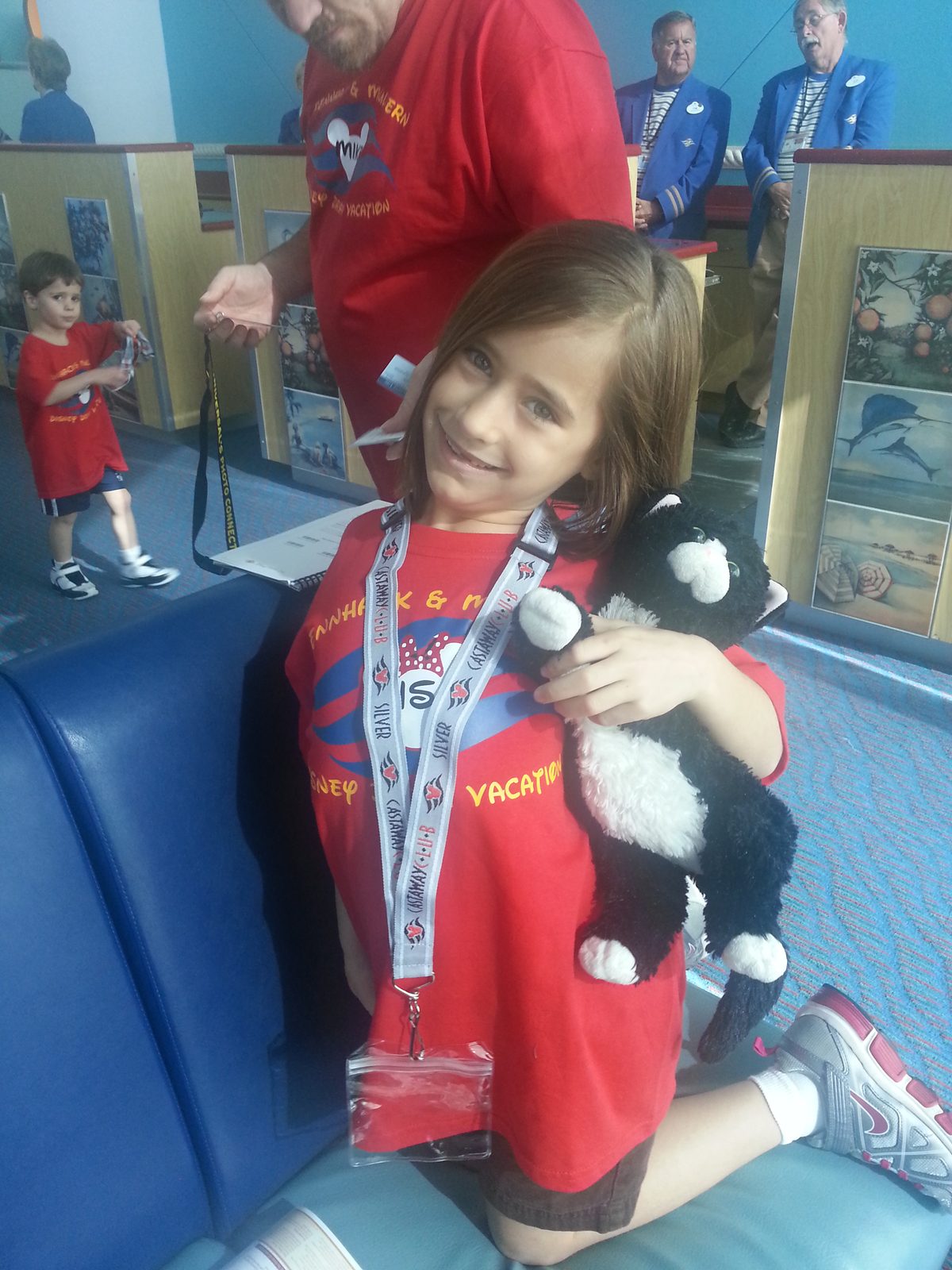 Lisa with her Castaway Club silver lanyard