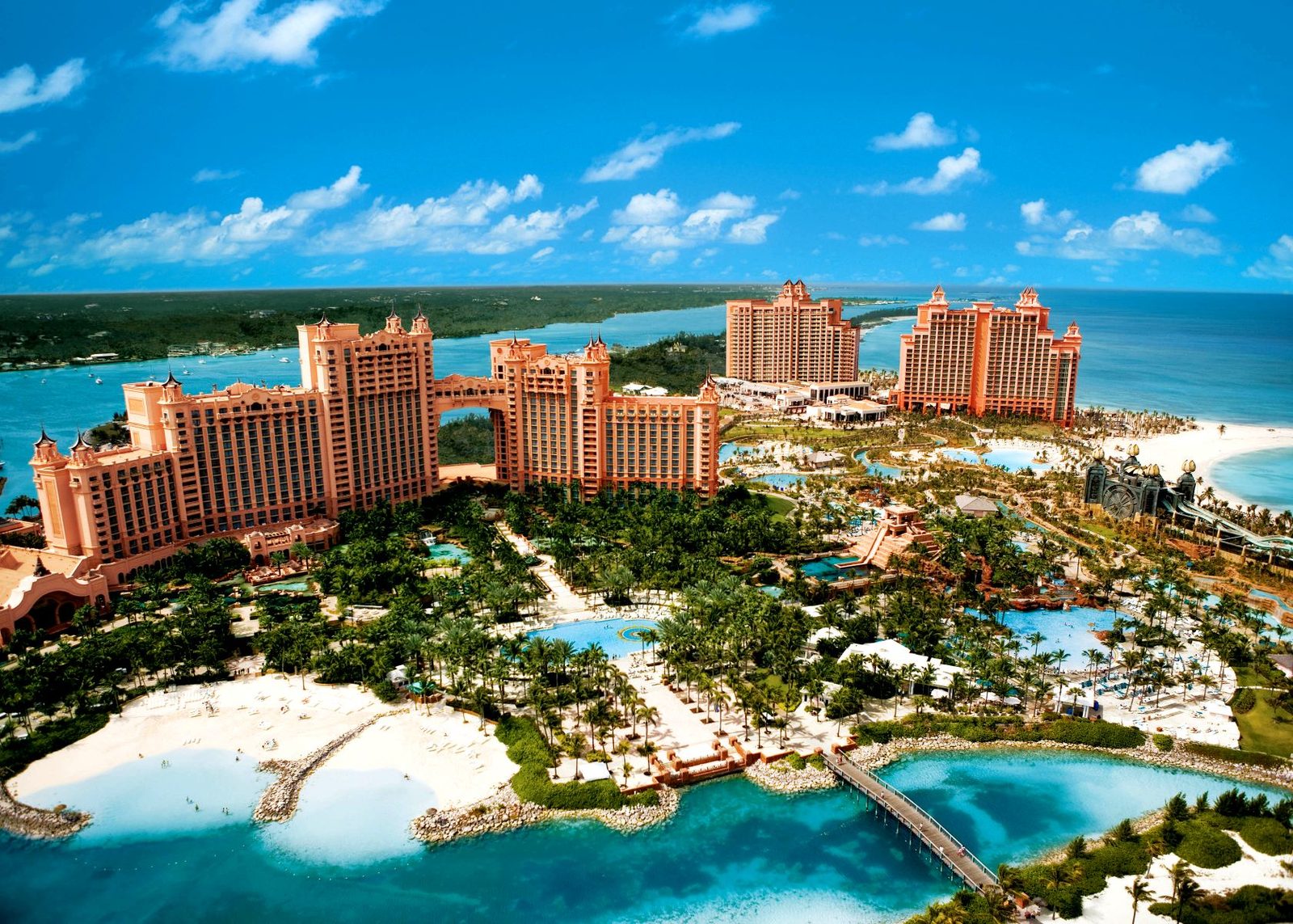 Atlantis Paradise Island from above