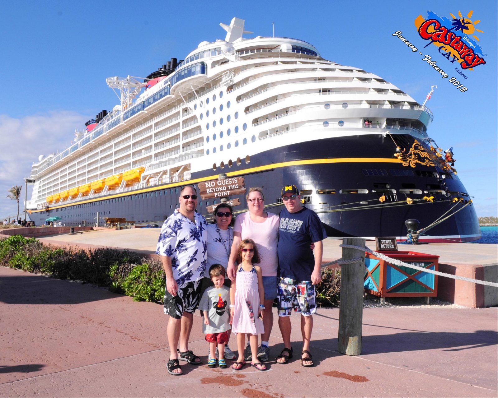 All of us with the Disney Dream behind us