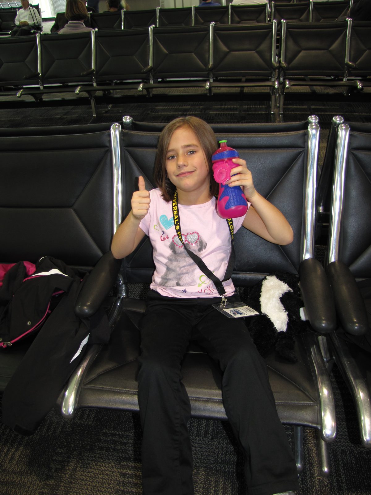 Lisa ready to take off from Kalamazoo