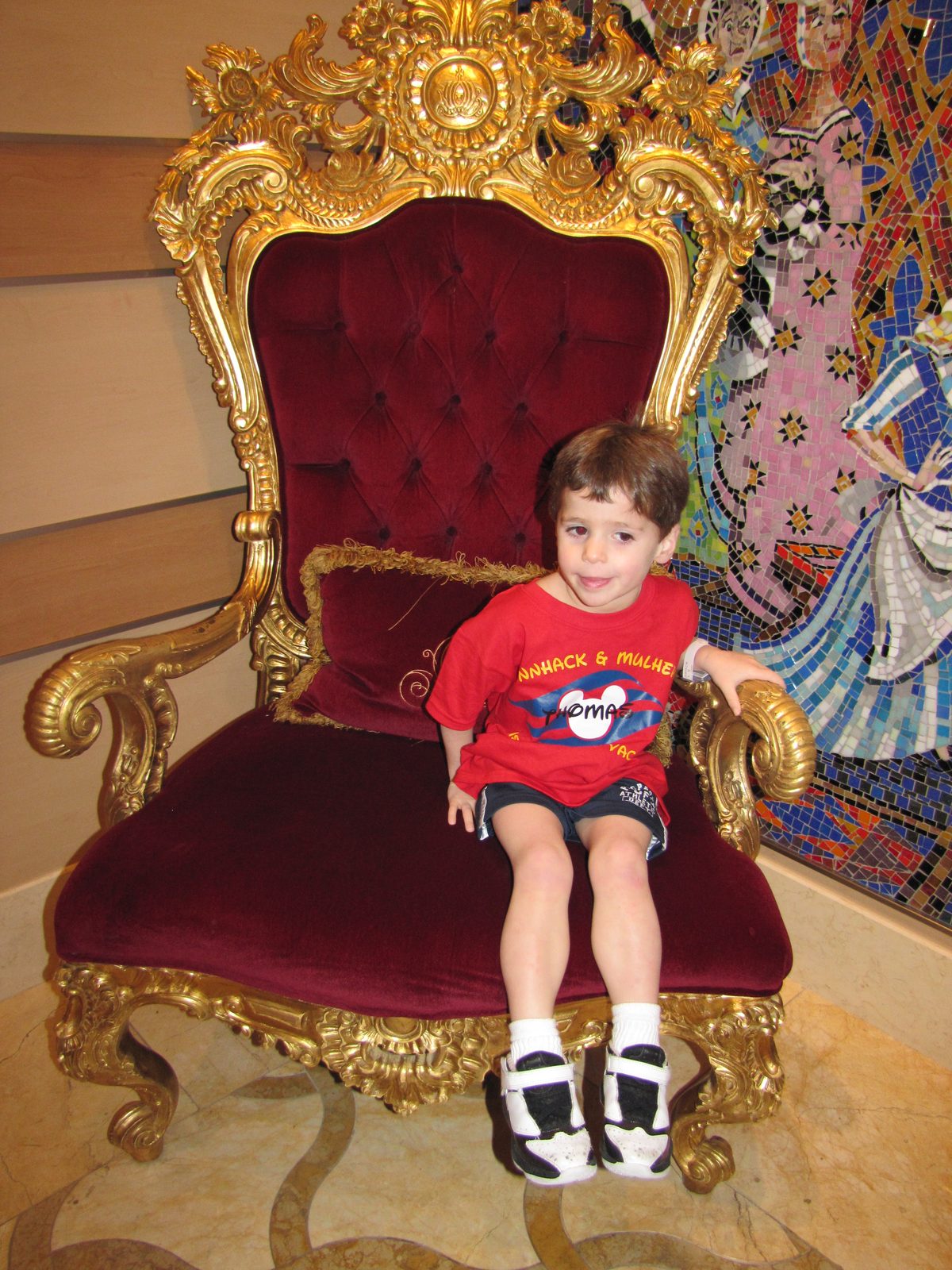 Prince Thomas on the throne
