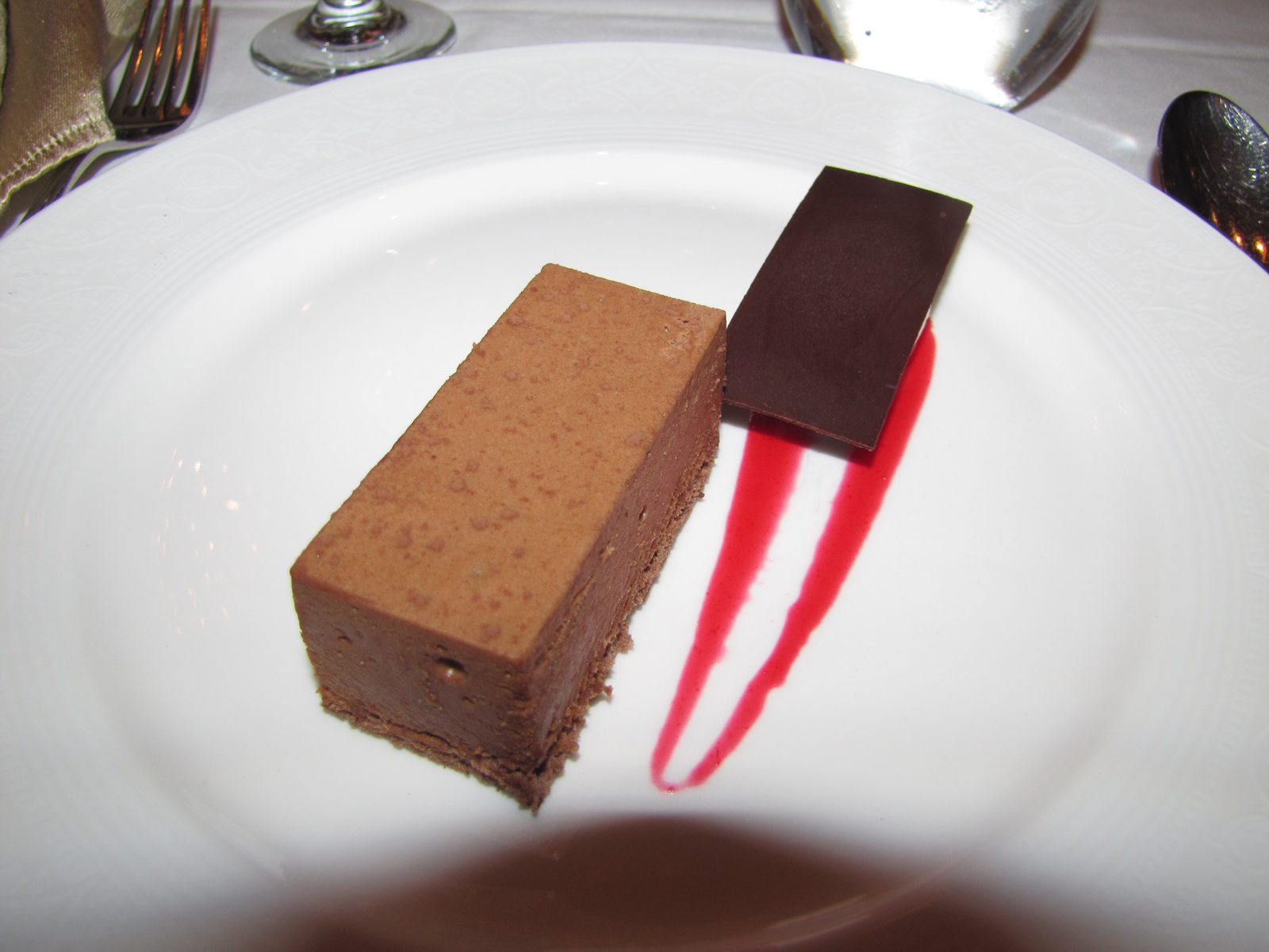 Peanut butter mousse at the Royal Palace