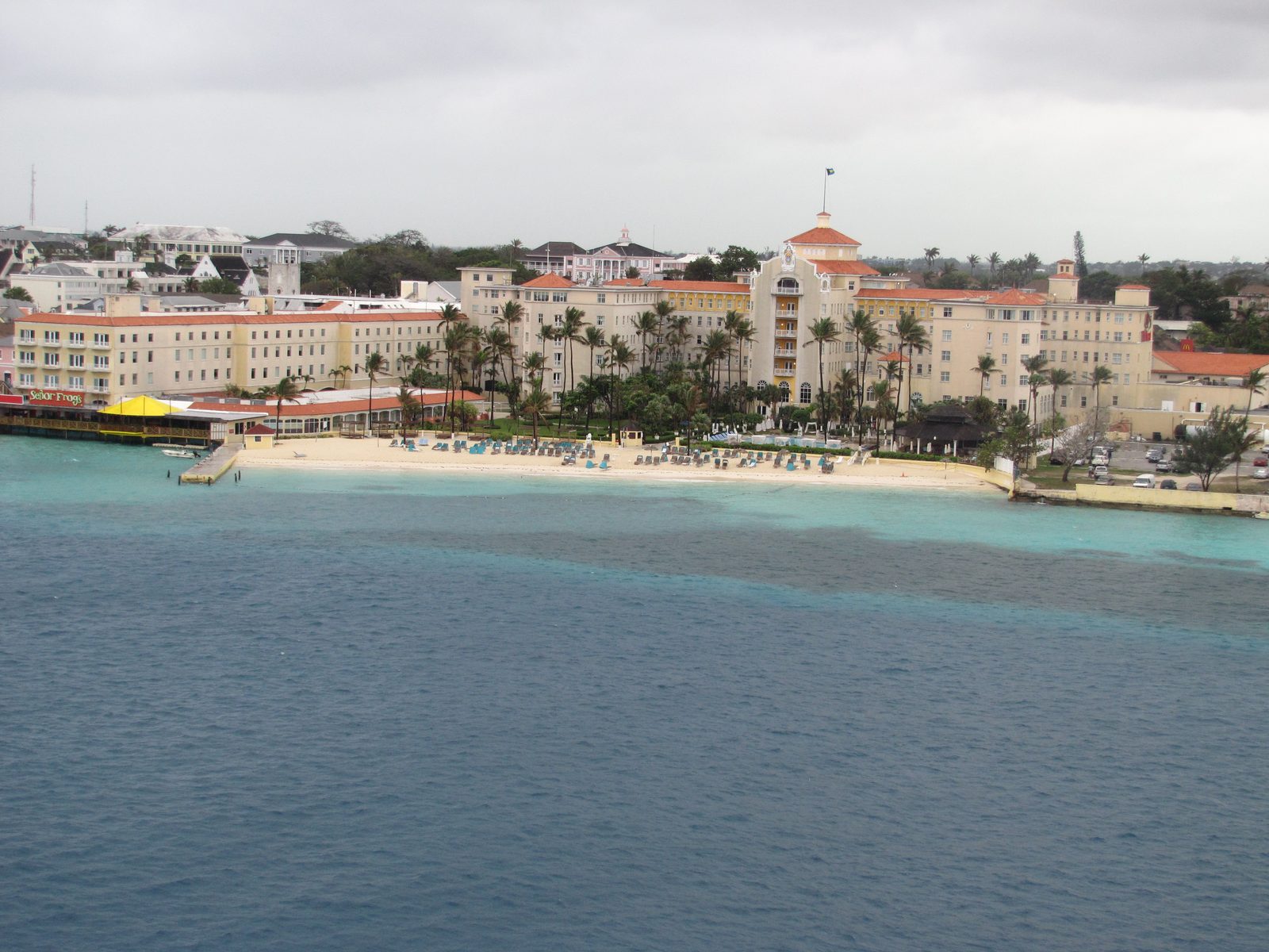 Nassau waterfront from the ship