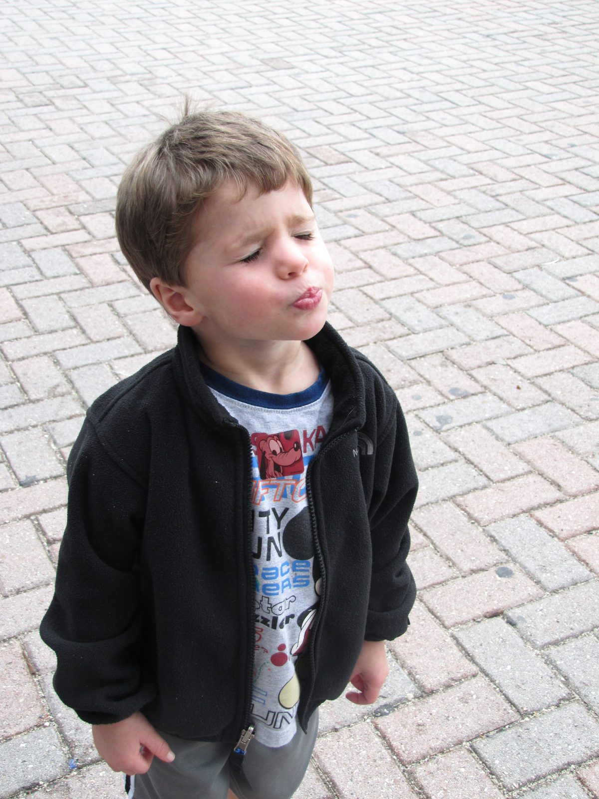 Thomas ready for our Dolphin Cay adventure