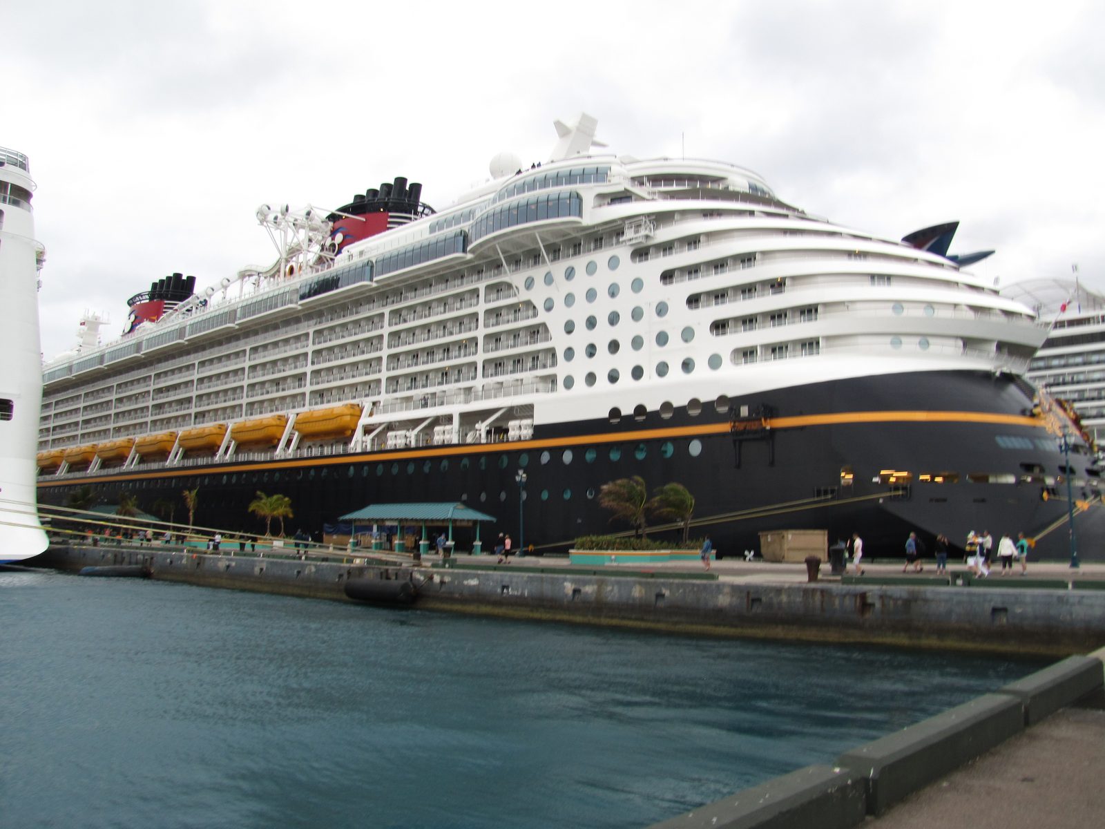 The Disney Dream docked in Nassau
