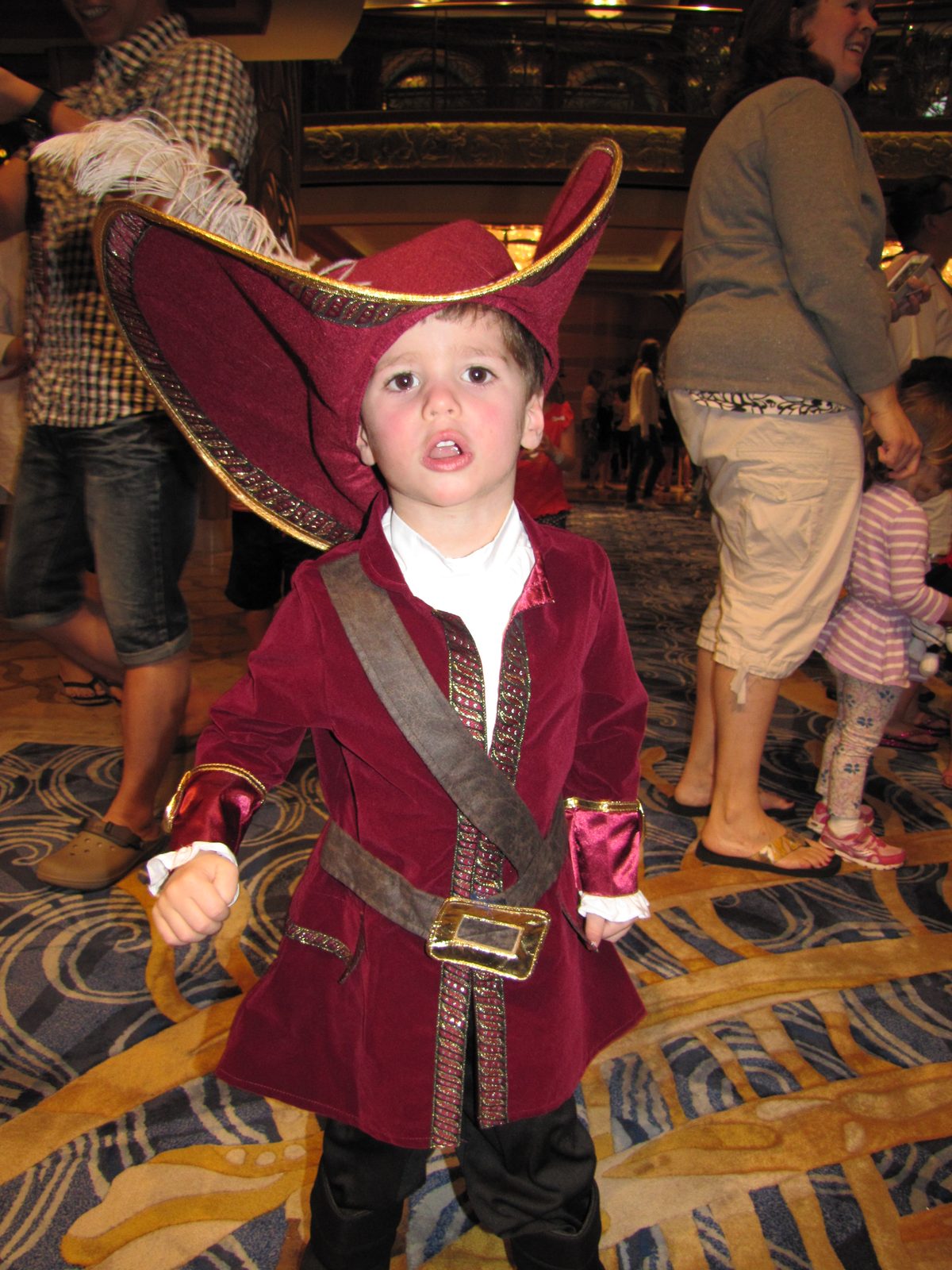 Thomas dressed for Pirate Night