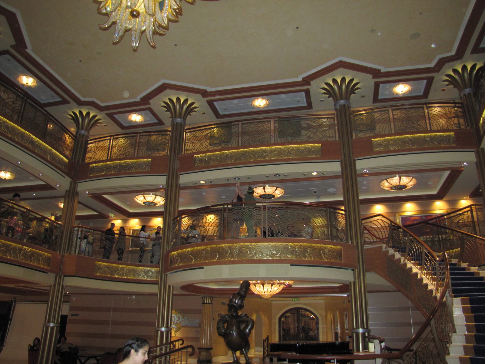 The atrium on the Disney Dream