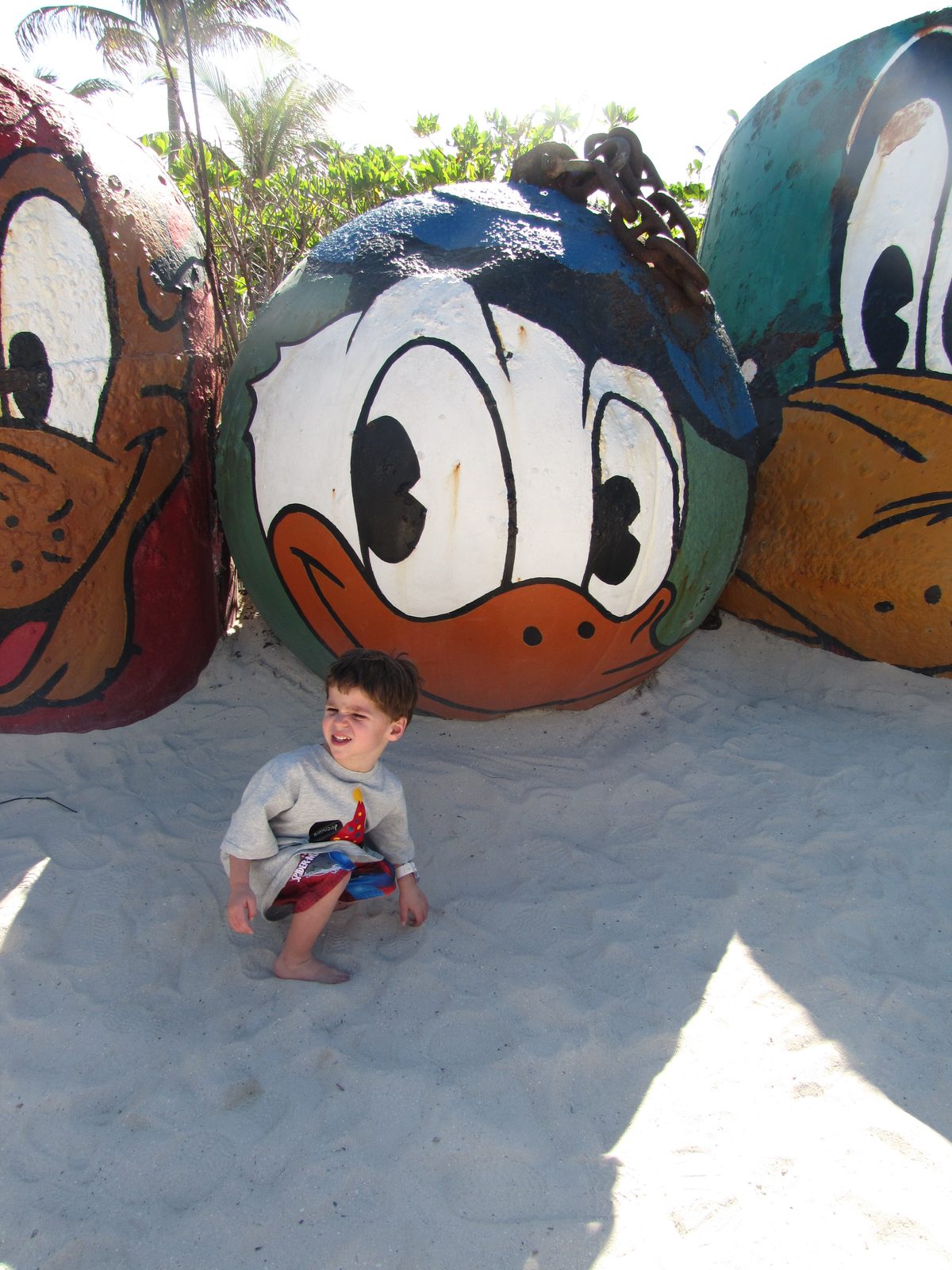 Thomas at Mt. Rustmore on Castaway Cay
