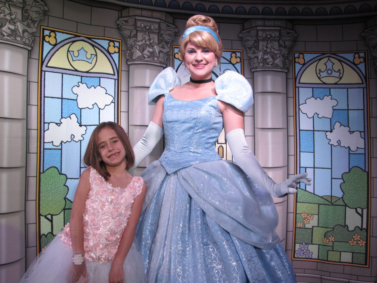 Lisa with Cinderella on Formal Night