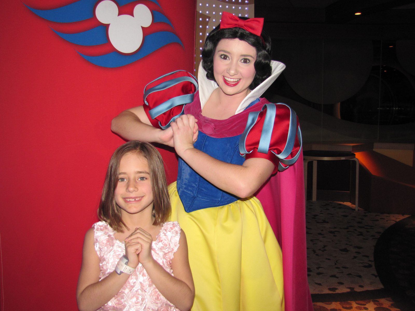 Lisa with Snow White on Formal Night