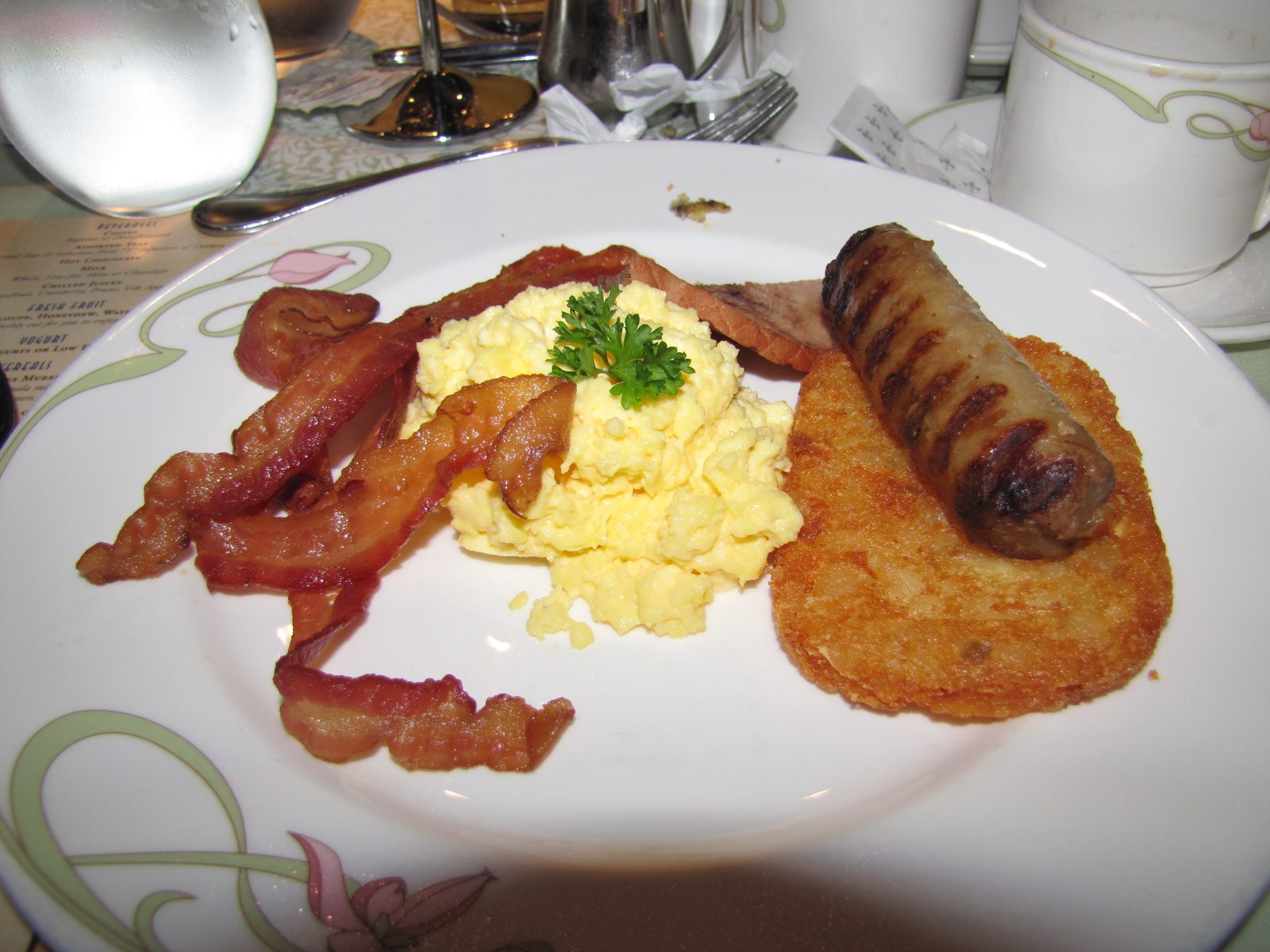 Our last breakfast plate aboard the Disney Dream