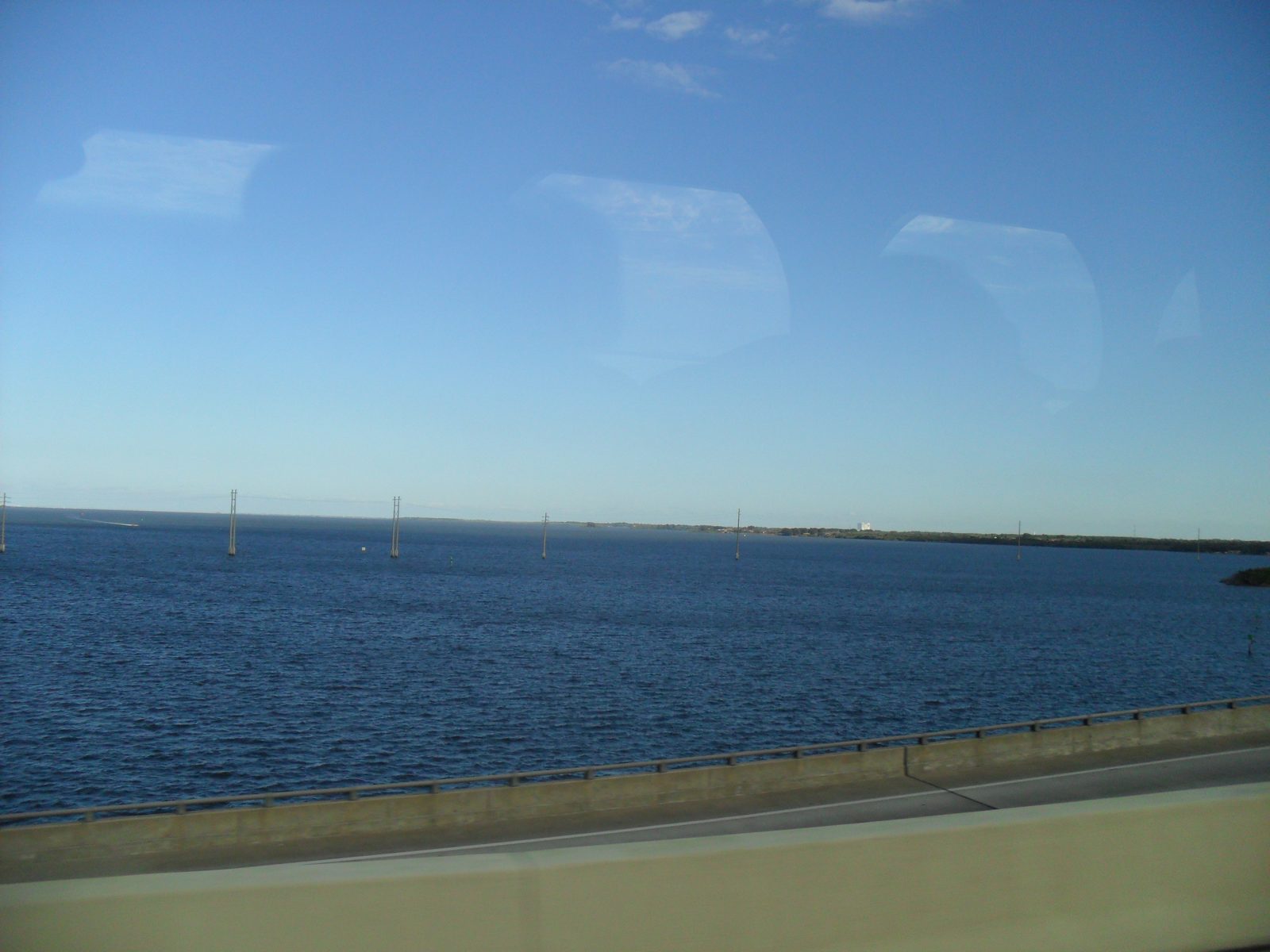 Crossing the causeway toward Port Canaveral