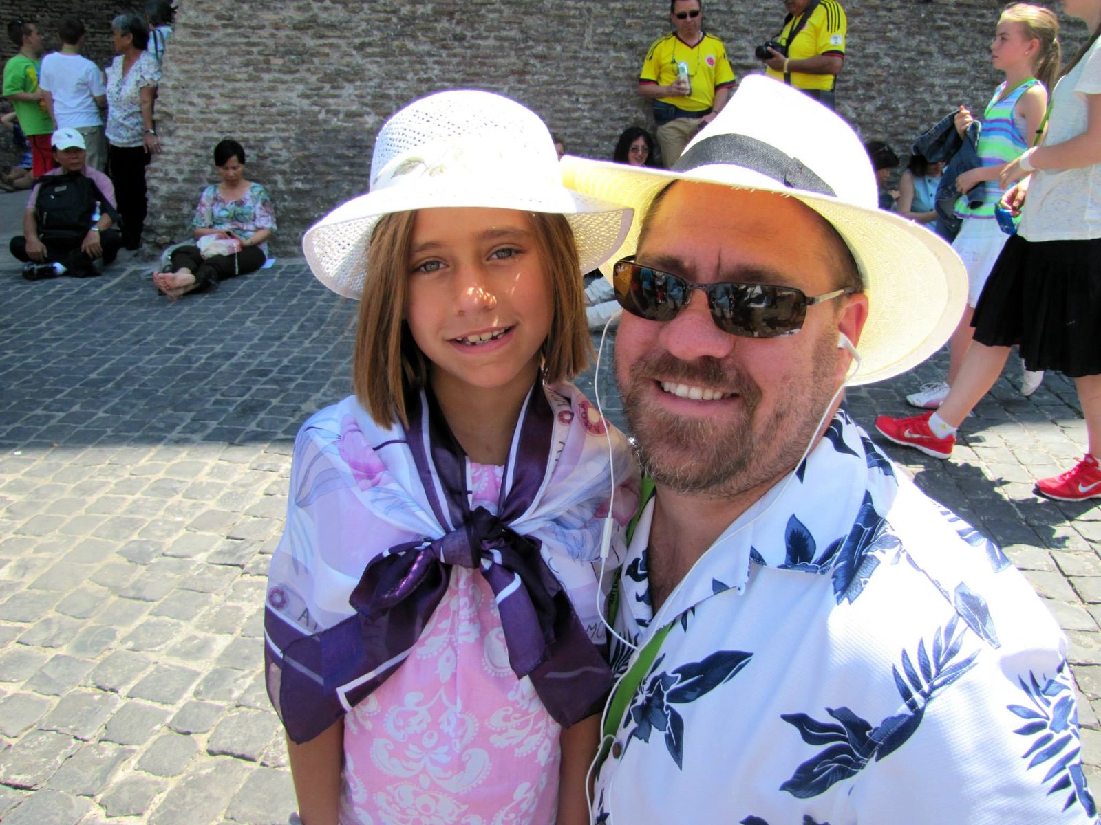Lisa and me in our sun hats