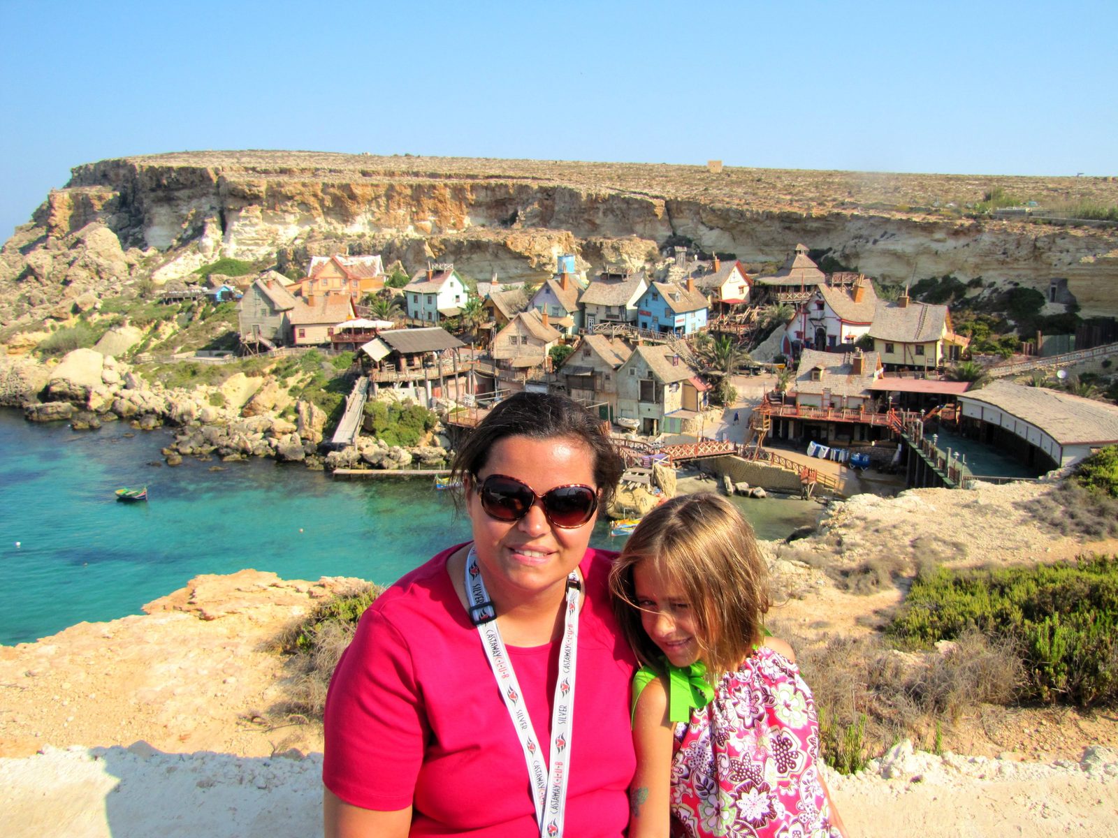 Kathy and Lisa at Popeye Village