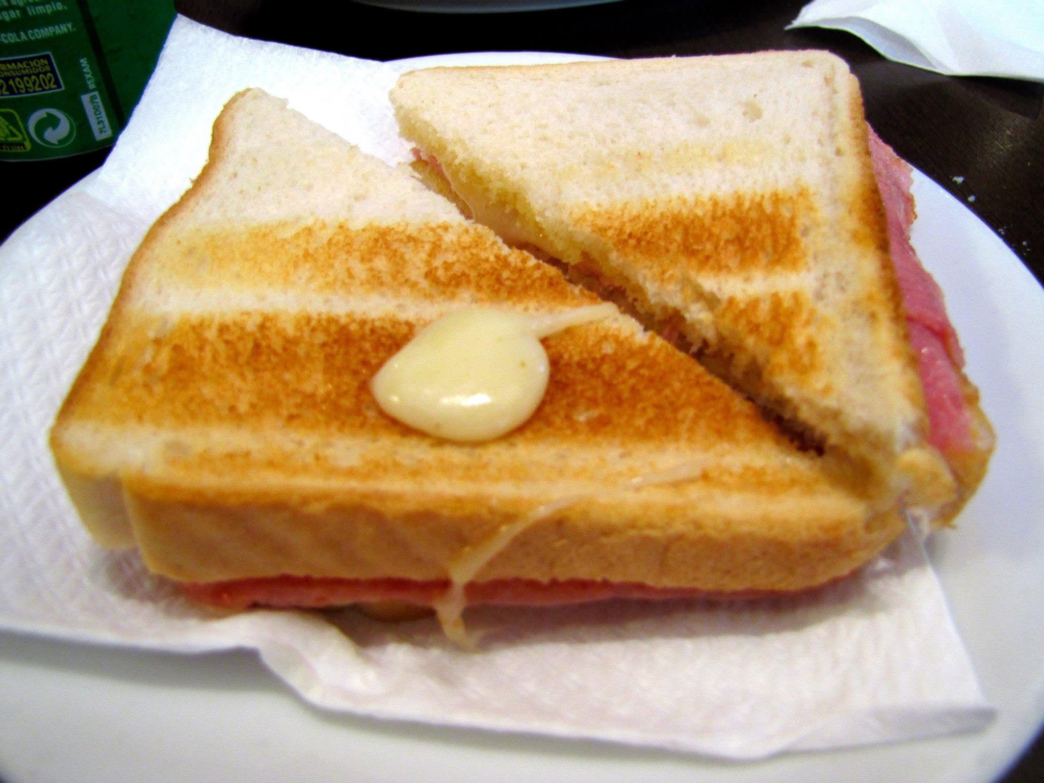 Kathy's ham and cheese lunch near the hotel