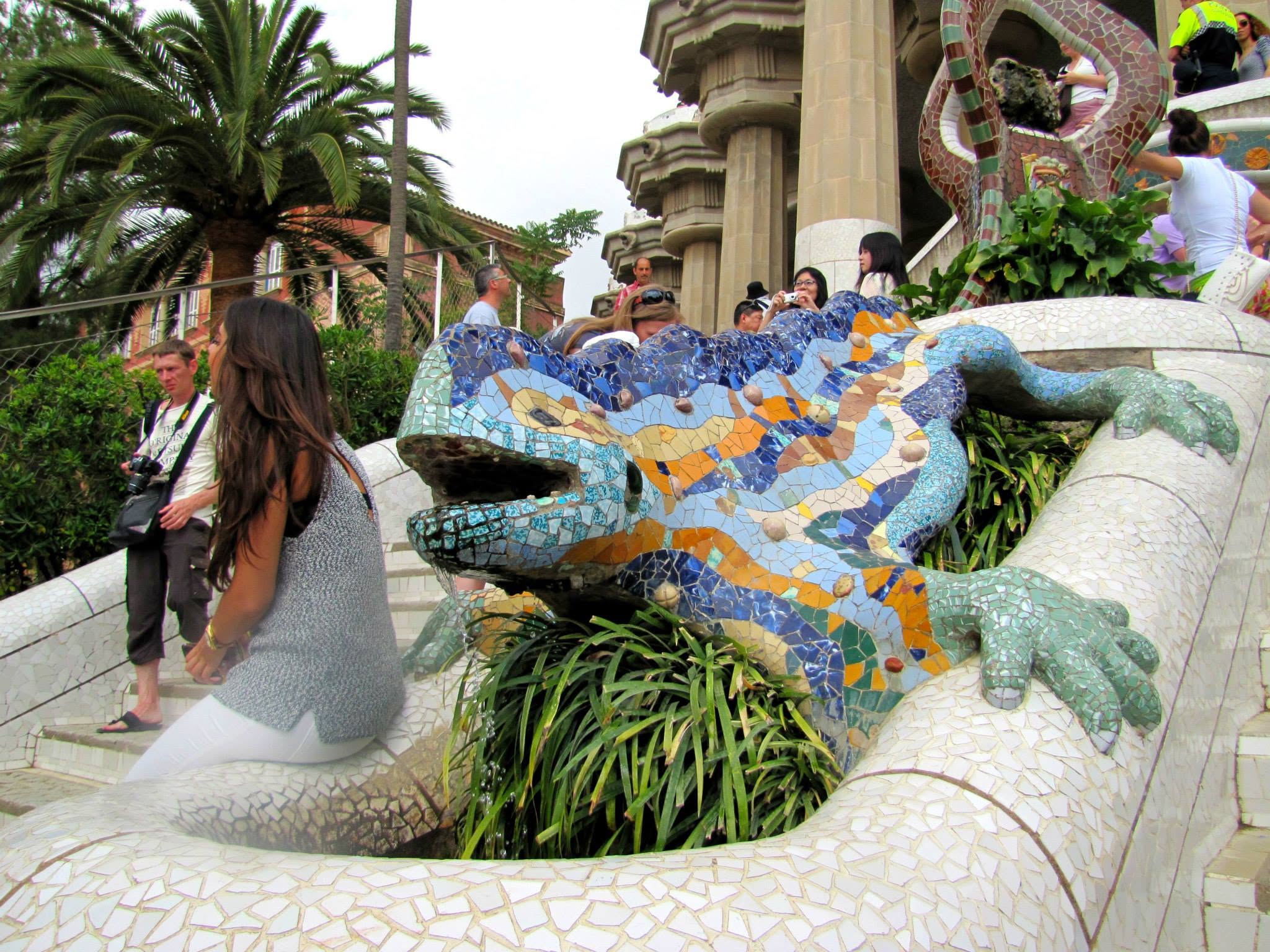 The famous dragon at Park Guell