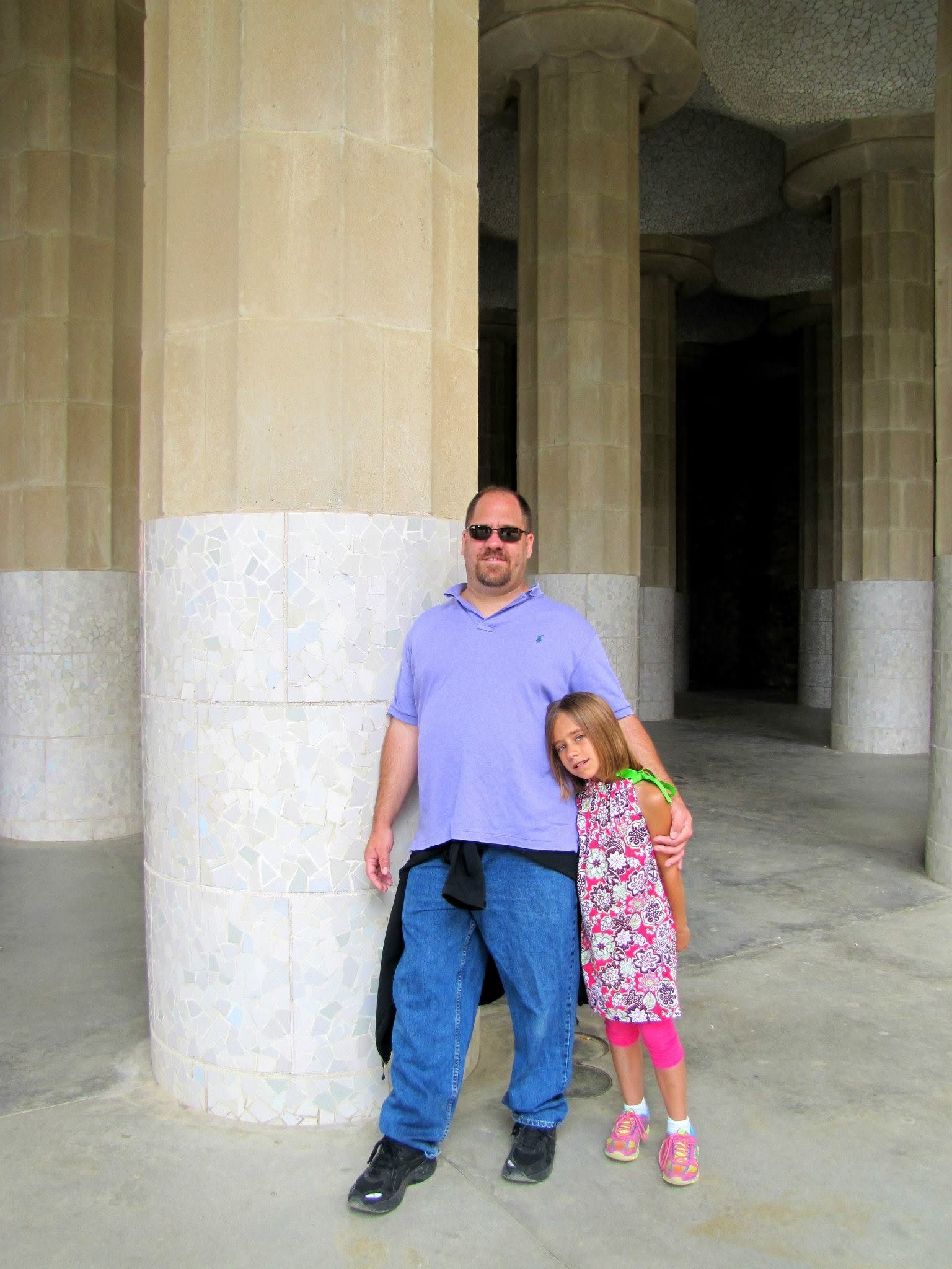 Lisa and Michael taking a break at Park Guell
